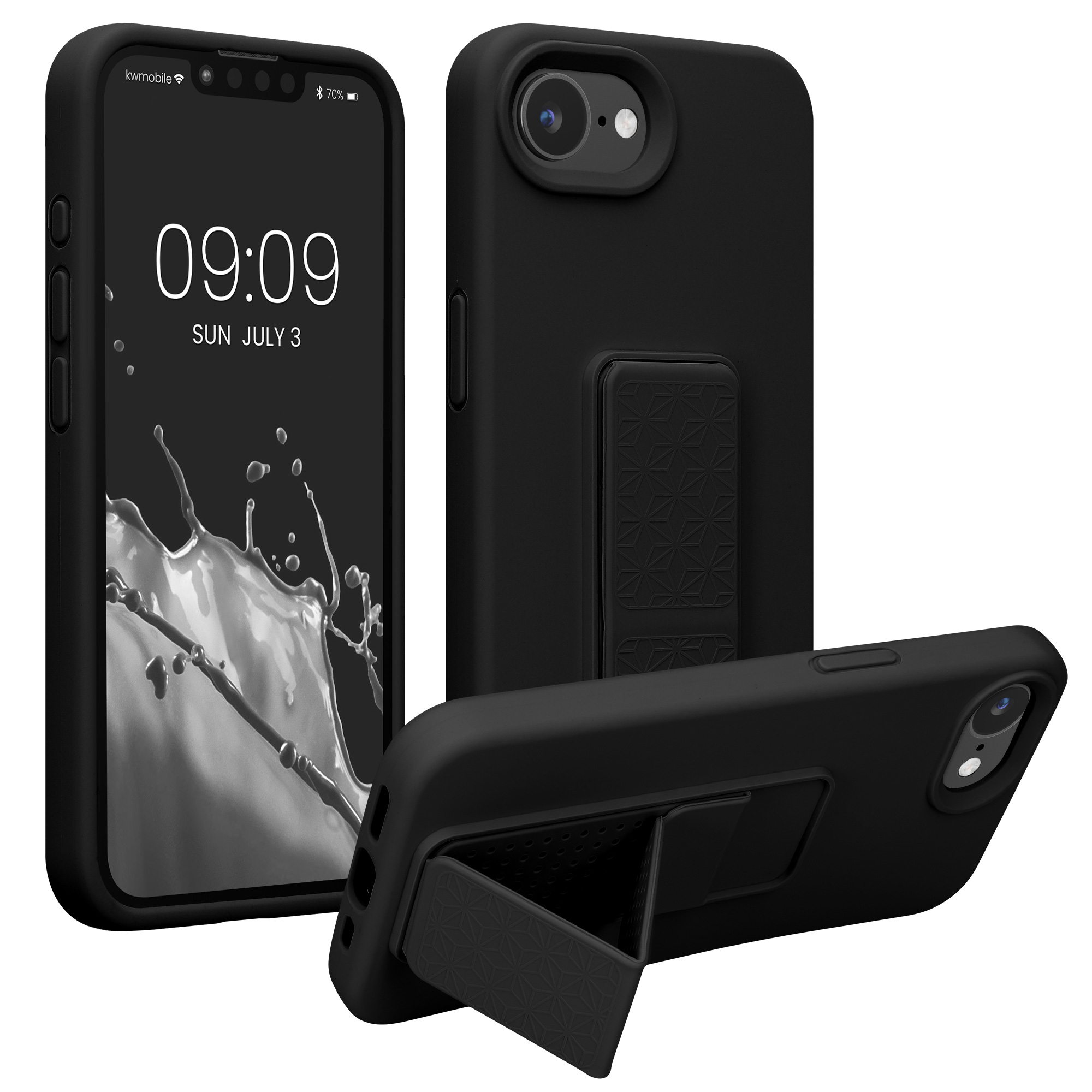 Silikonový kryt kwmobile pro Apple iPhone 17e / iPhone 16e - černá