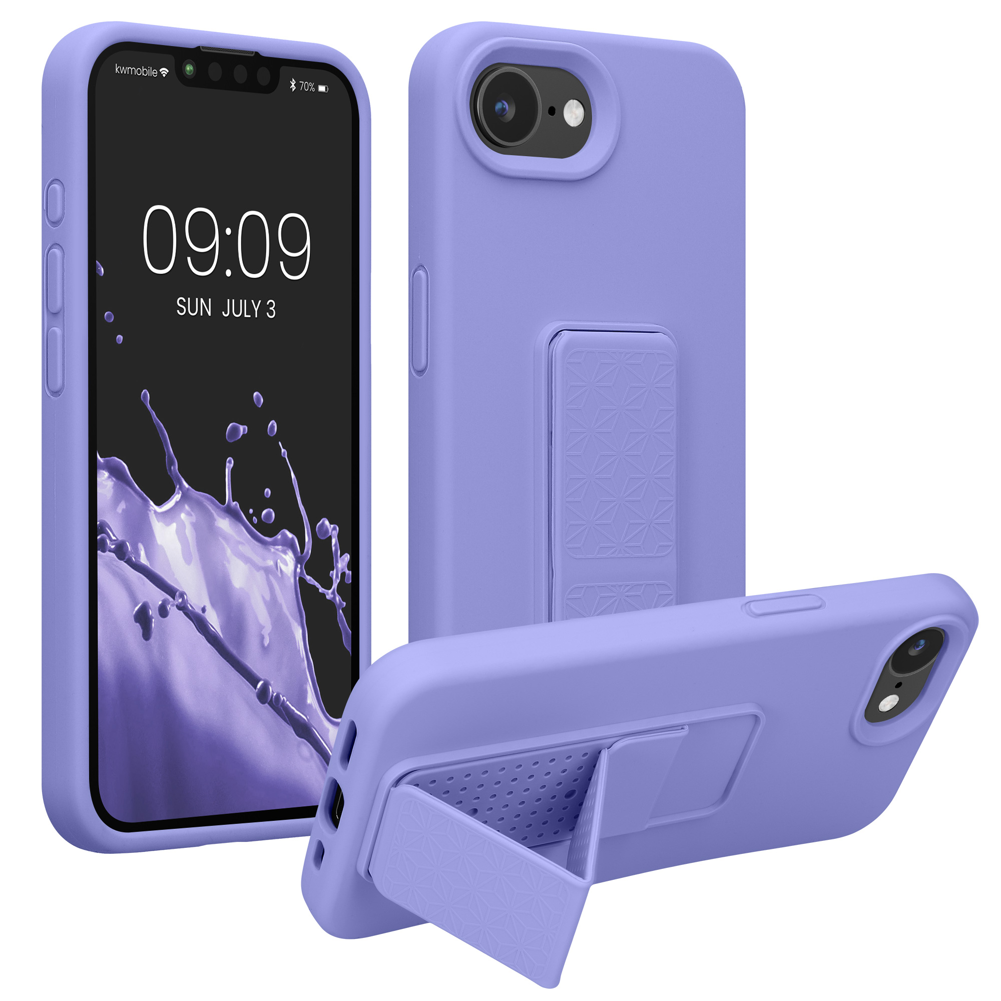 Silikonový kryt Kwmobile pro iPhone 17e / 16e - levandulová
