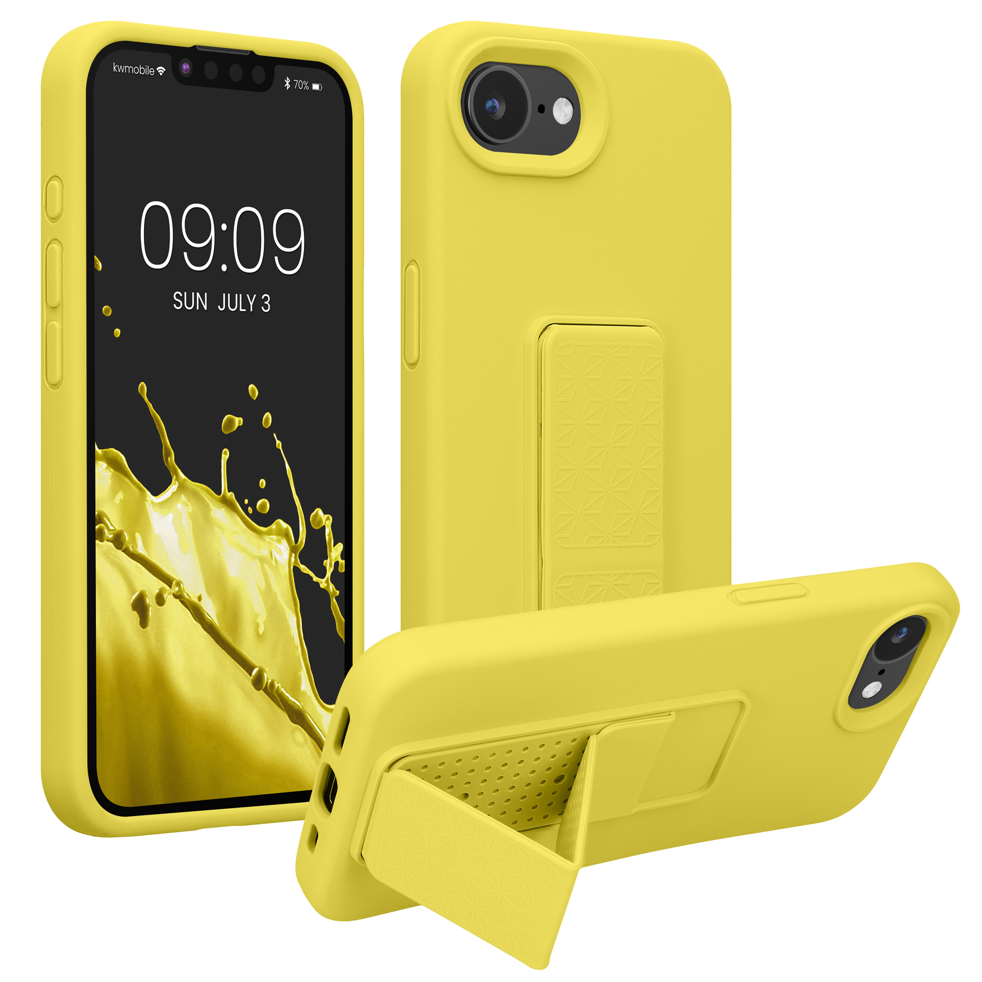 Silikonový kryt kwmobile pro Apple iPhone 17e / iPhone 16e - žlutá