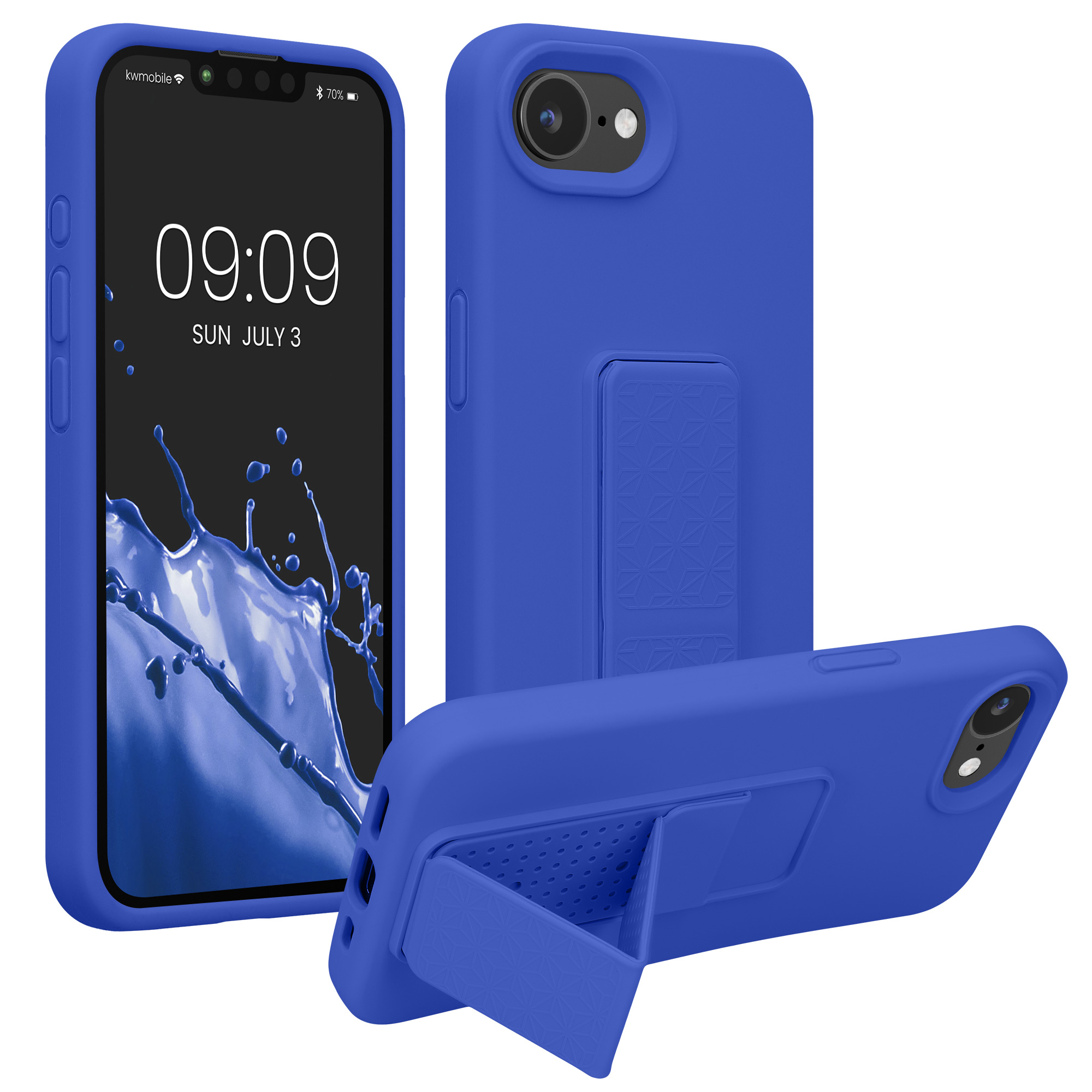 Silikonový kryt kwmobile pro Apple iPhone 17e / iPhone 16e - modrá