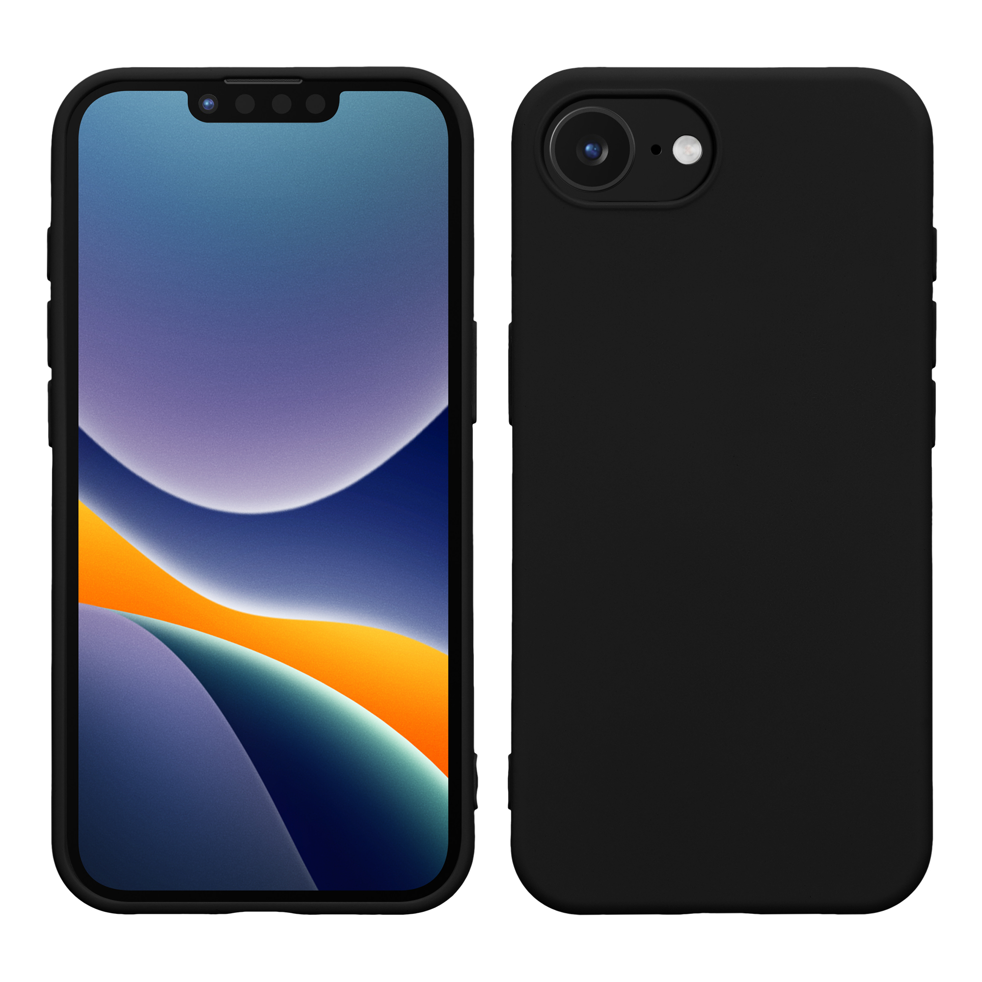 Silikonový kryt Kwmobile pro iPhone 17e / 16e - černá matná