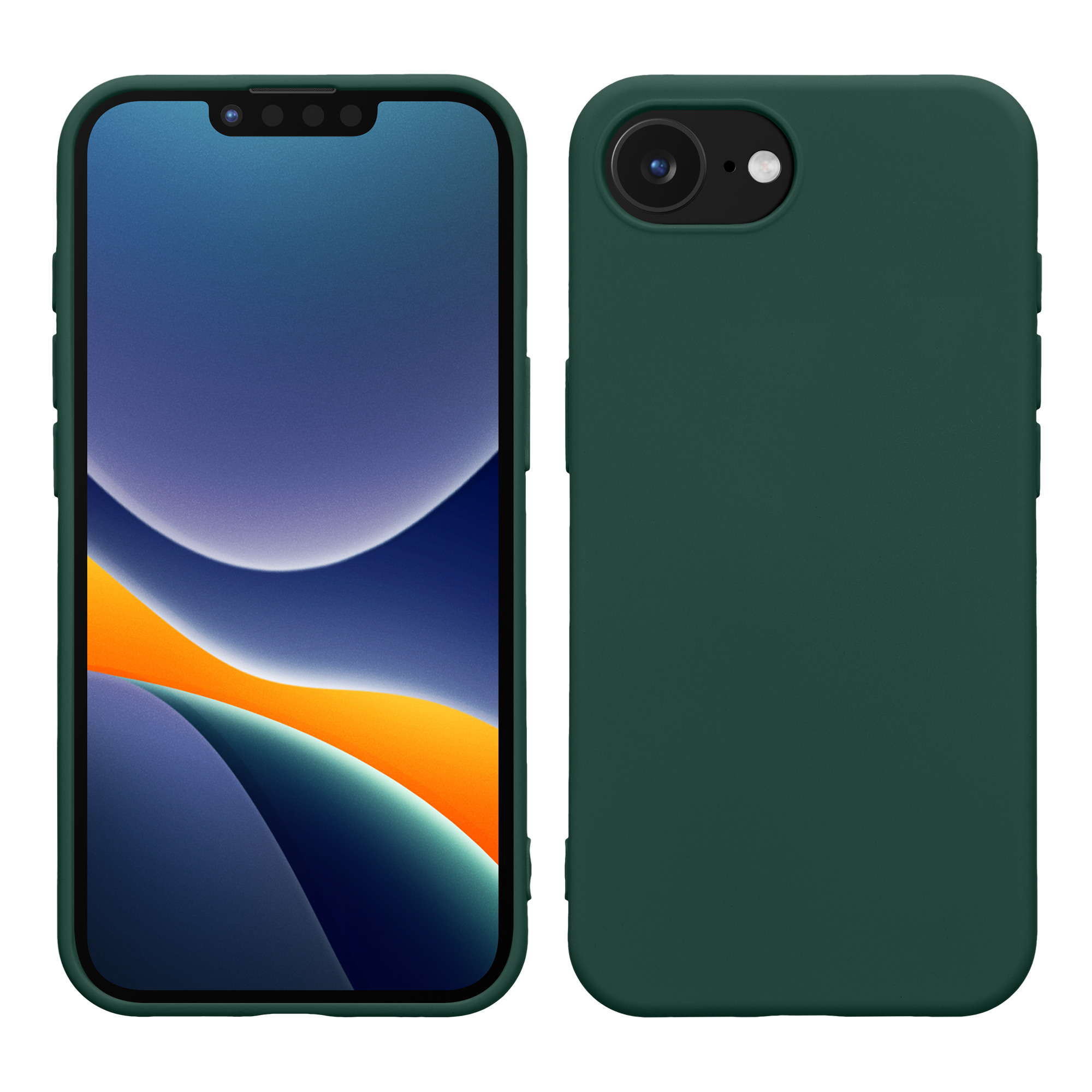 Silikonový kryt kwmobile pro Apple iPhone 17e / iPhone 16e - zelená