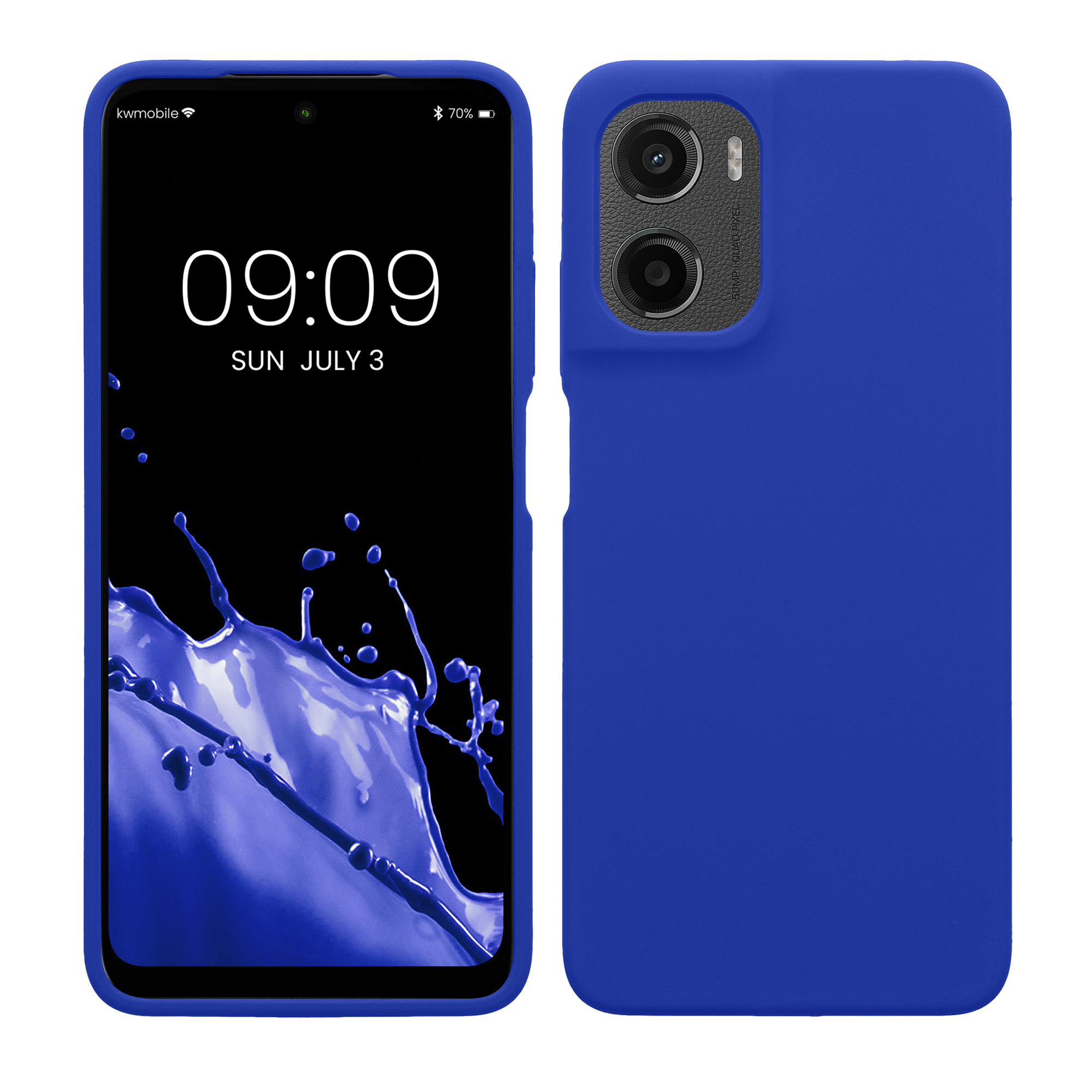 Silikonový kryt kwmobile pro Motorola Moto G05 / Moto E15 - Baltská modrá