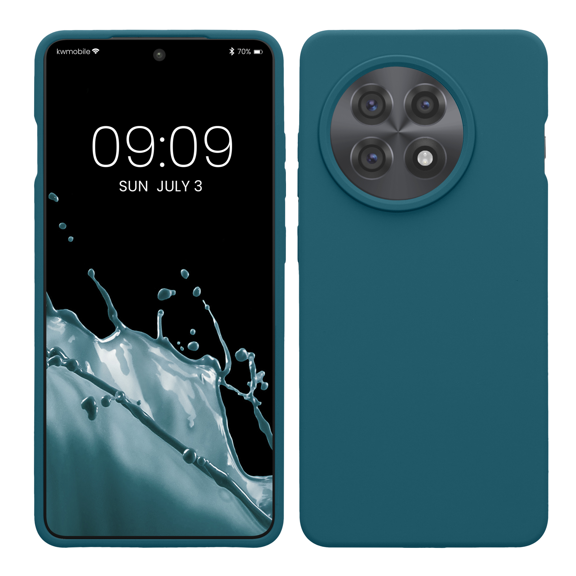 Kryt na mobil OnePlus 13R kwmobile Soft Cover petrolejová