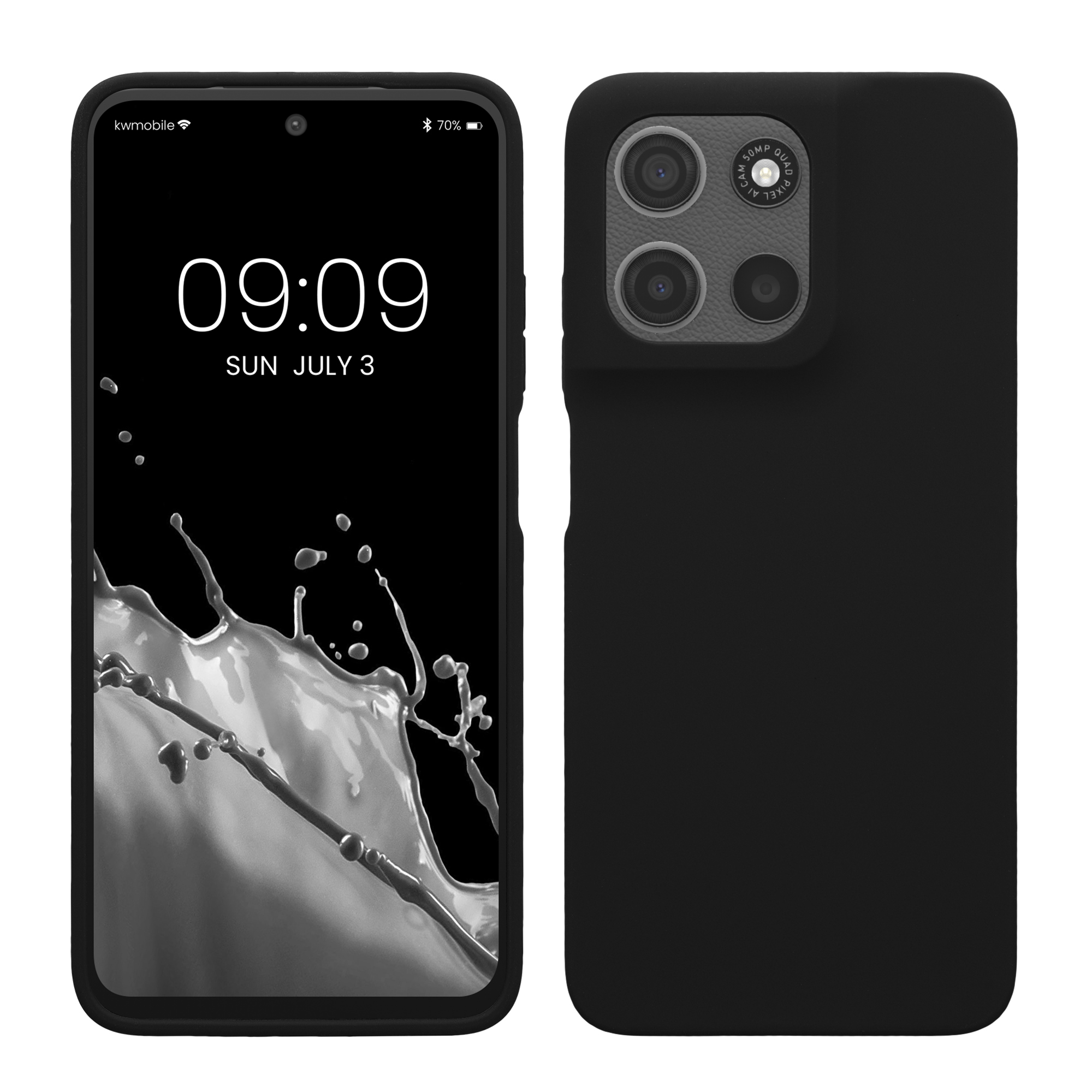 Silikonový kryt kwmobile pro Motorola Moto G15 - Černá