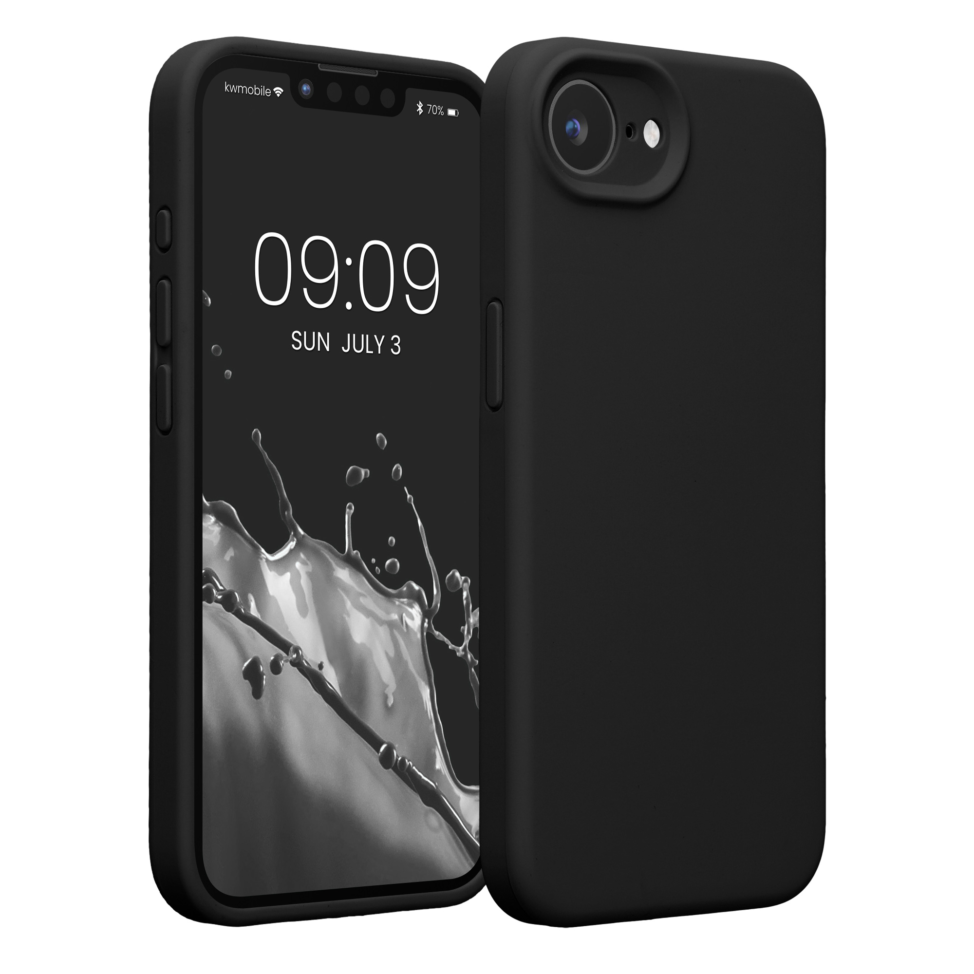 Pouzdro pro Apple iPhone 17e / iPhone 16e kwmobile tenké silikonové - černá