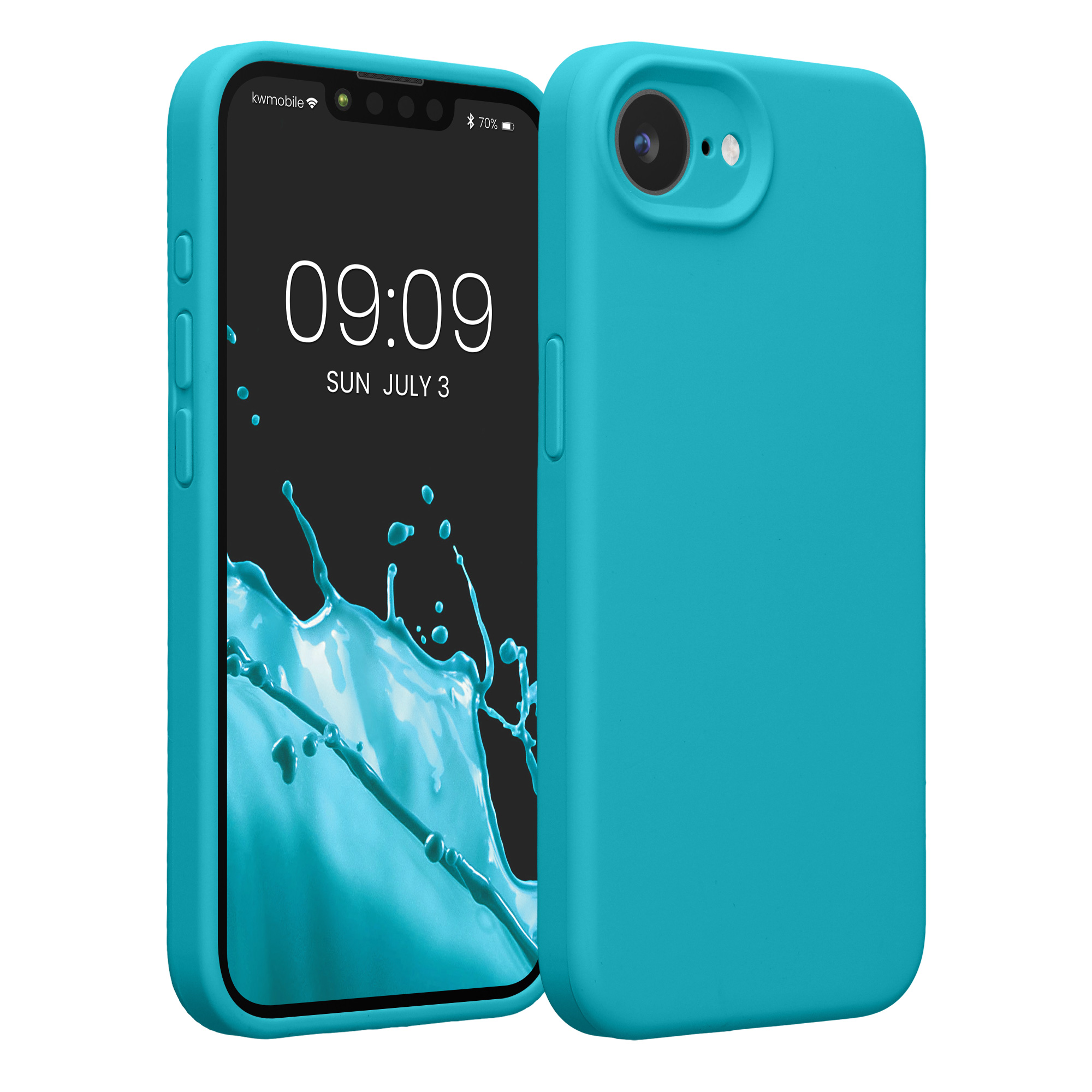 Pouzdro pro Apple iPhone 17e / iPhone 16e kwmobile tenké silikonové - ledově modrá