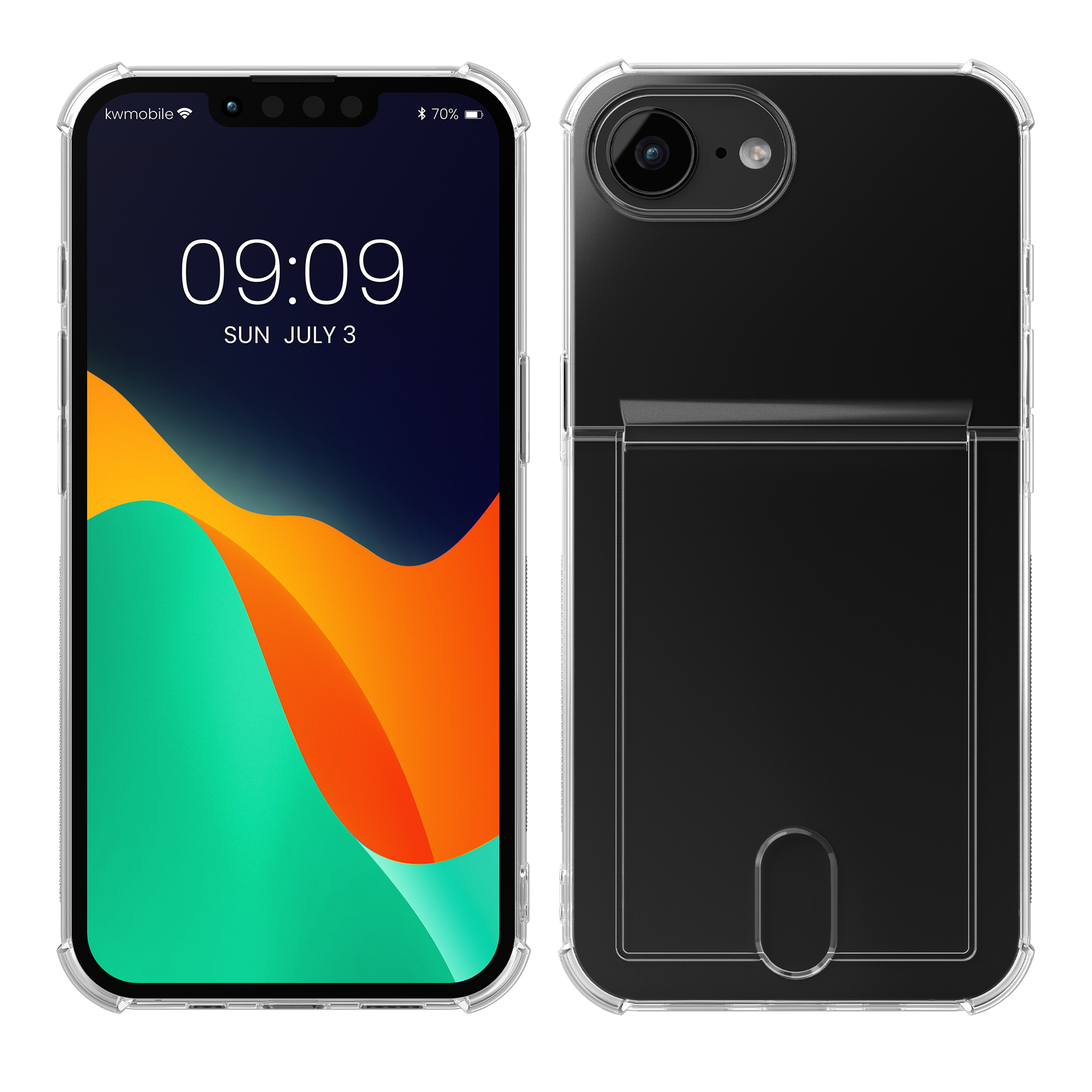 Silikonový kryt kwmobile pro Apple iPhone 17e / iPhone 16e - transparentní