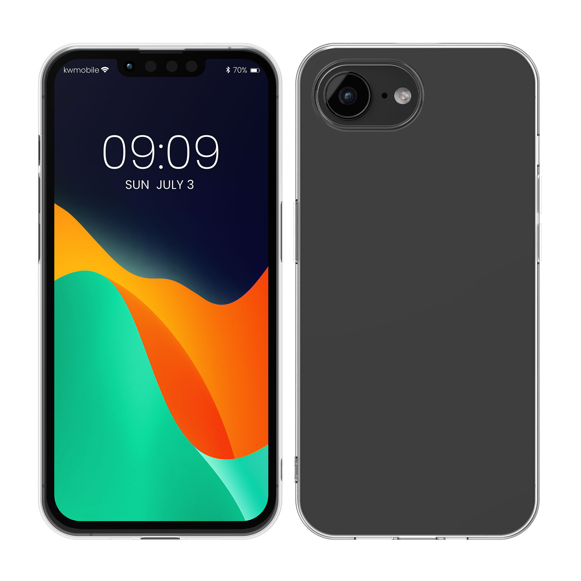 Silikonový kryt Kwmobile pro iPhone 17e / 16e - transparentní