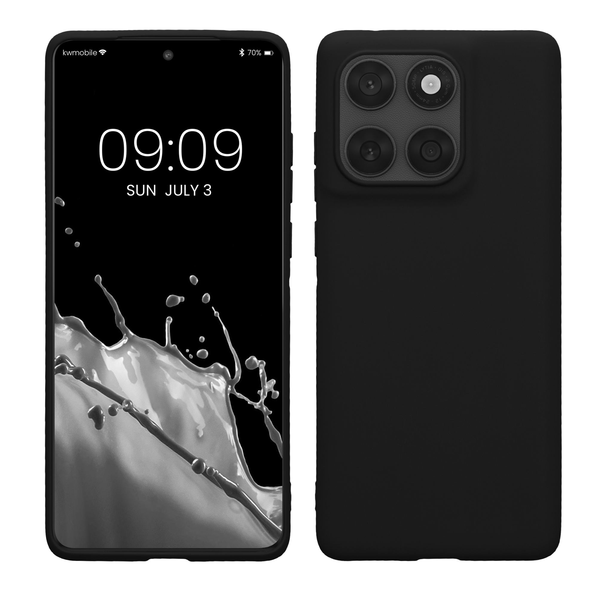 Kryt na mobil Motorola Edge 60 Fusion kwmobile TPU matná černá