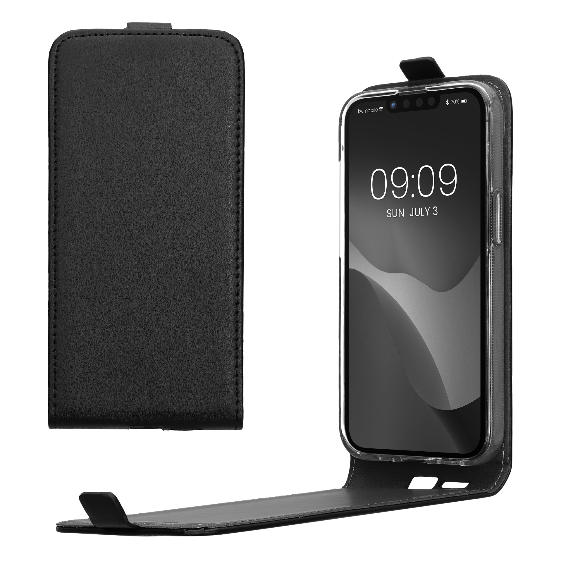 Flipové pouzdro kwmobile pro Apple iPhone 17e / iPhone 16e - černá