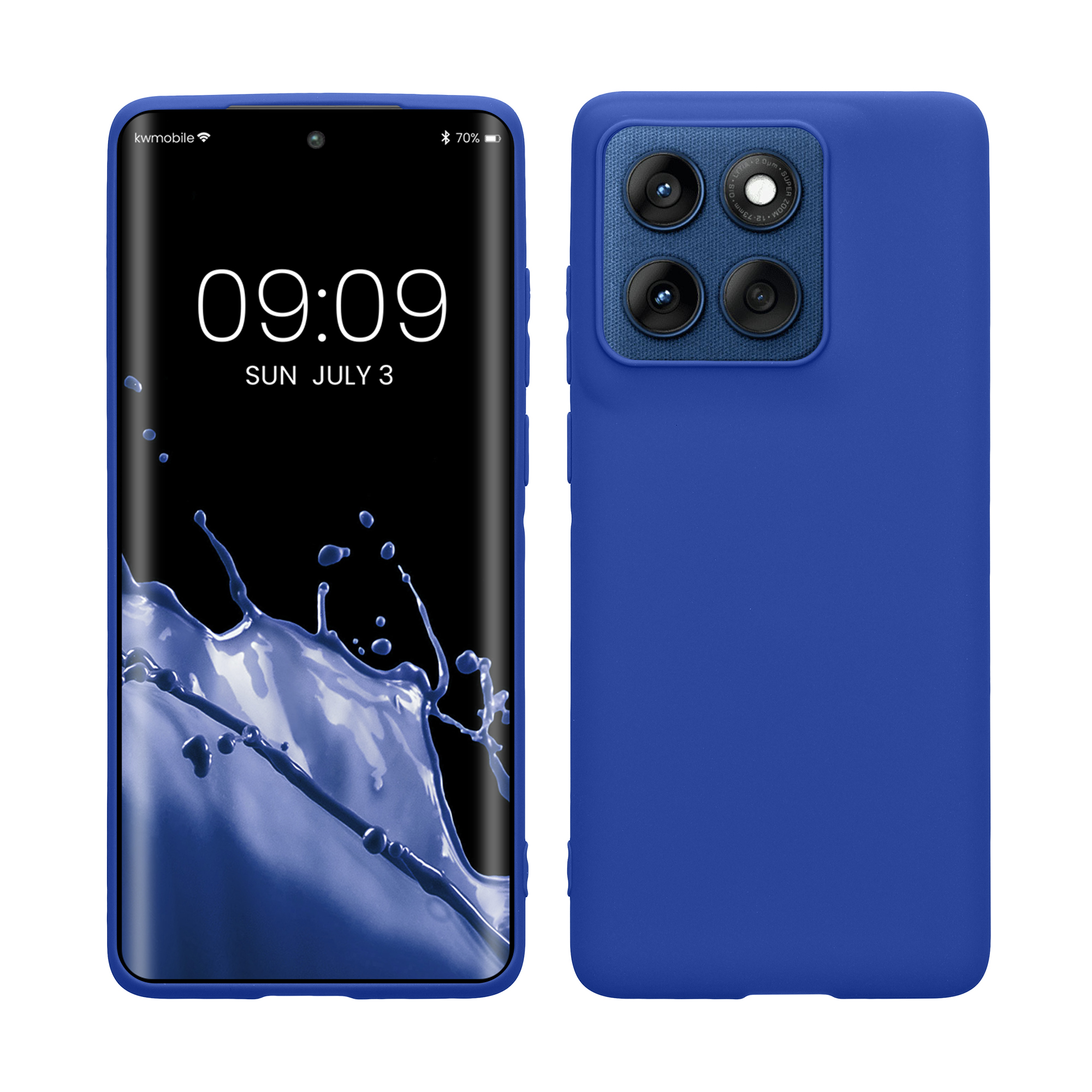 Kryt na mobil Motorola Edge 60 kwmobile TPU baltická modrá