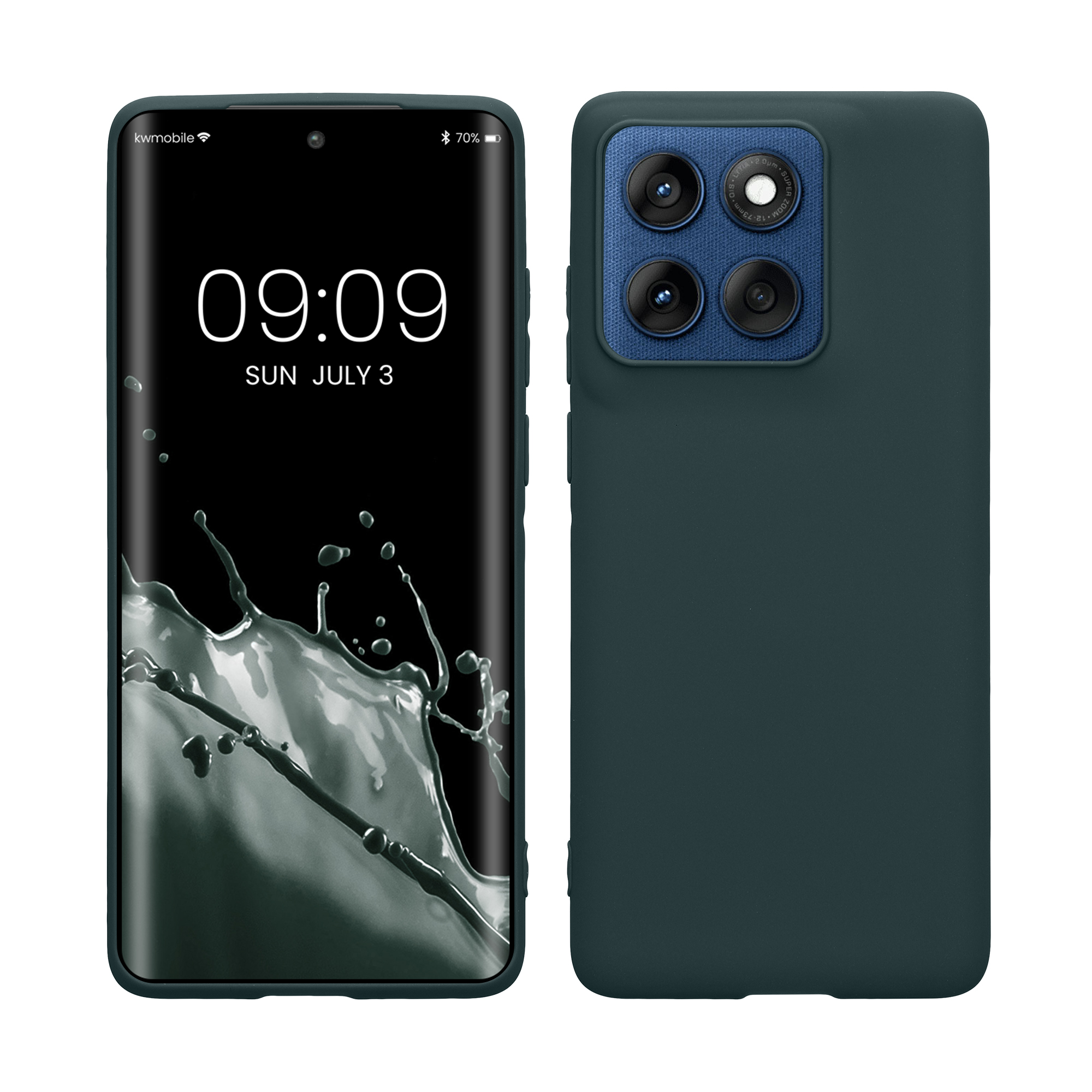 Kryt na mobil Motorola Edge 60 kwmobile TPU tmavě šedá