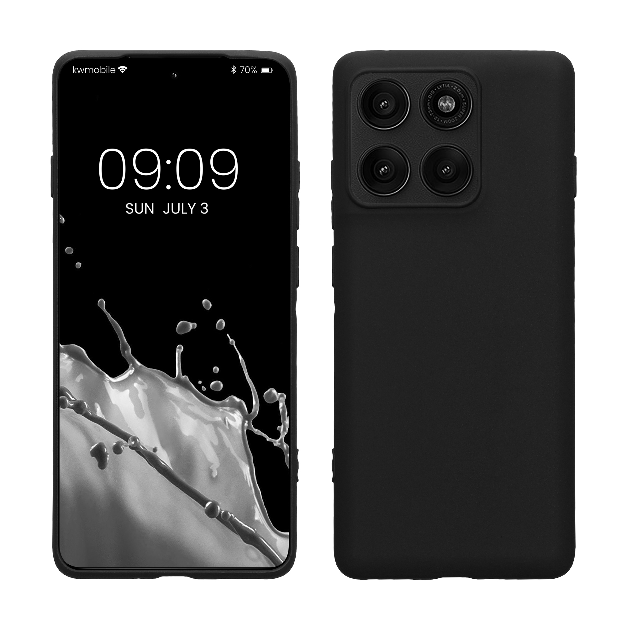 Kryt na mobil Motorola Edge 60 Pro kwmobile TPU matná černá