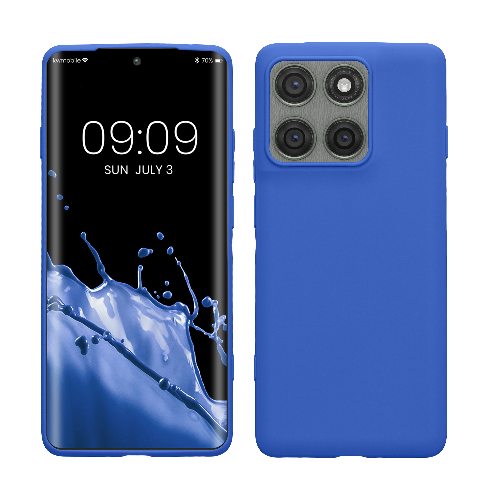 Kryt na mobil Motorola Edge 60 Pro kwmobile TPU baltická modrá
