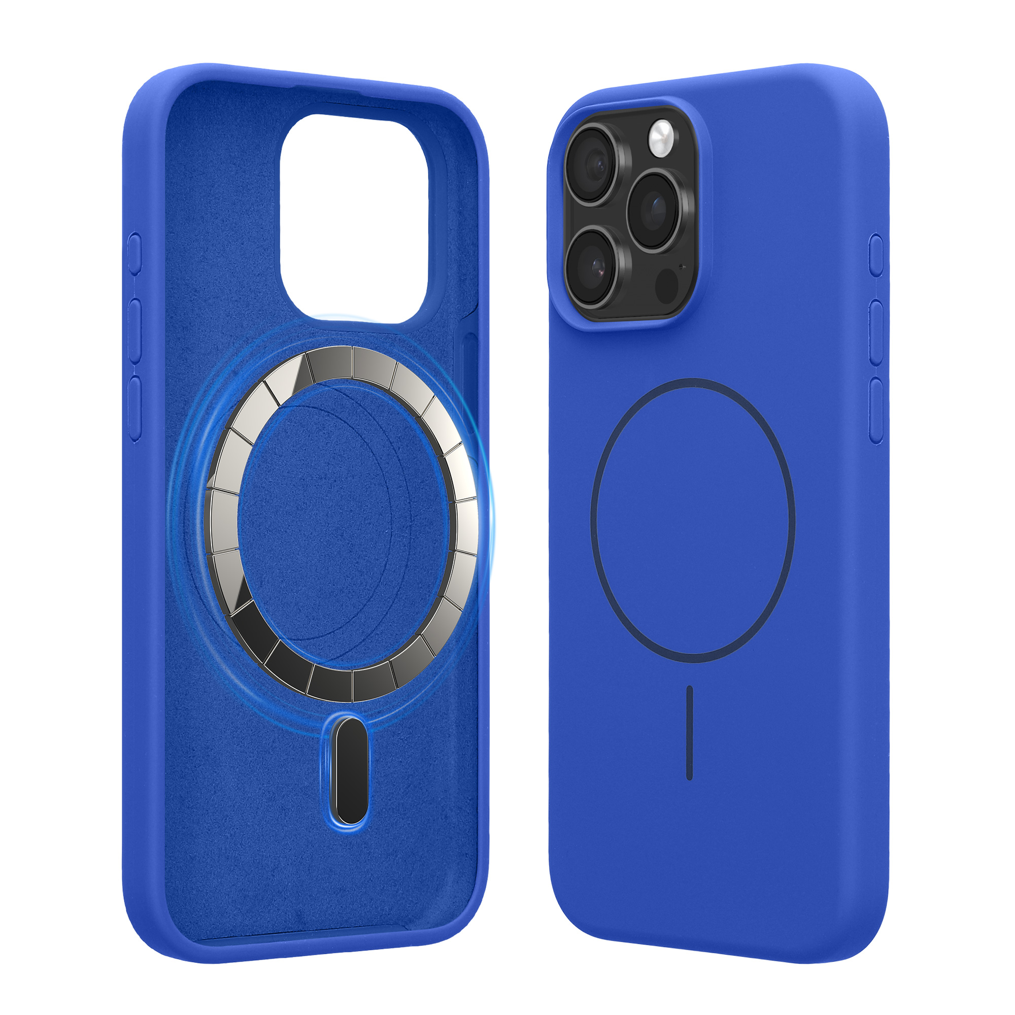 Magnetický kryt kwmobile pro iPhone 15 Pro Max - baltsky modrá