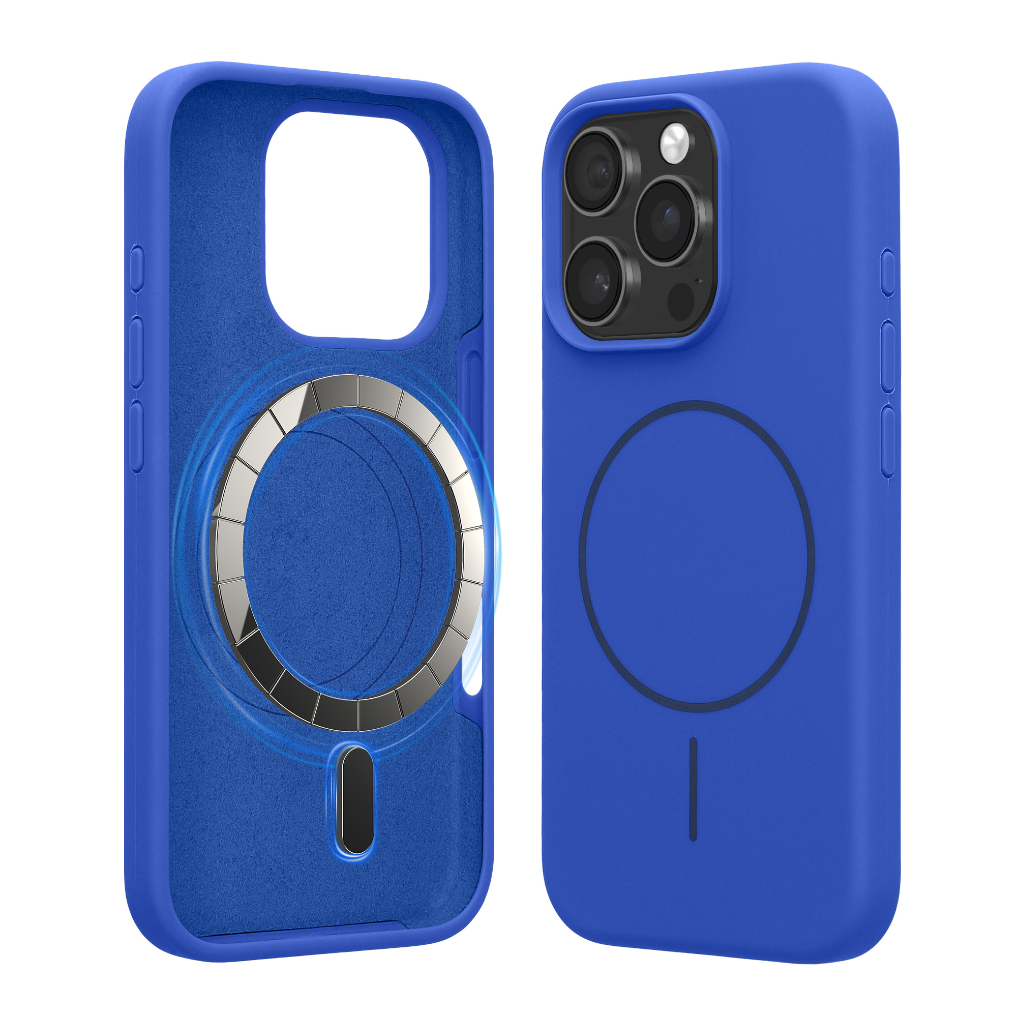 Magnetický kryt na mobil MagSafe Apple iPhone 16 Pro kwmobile - modrá