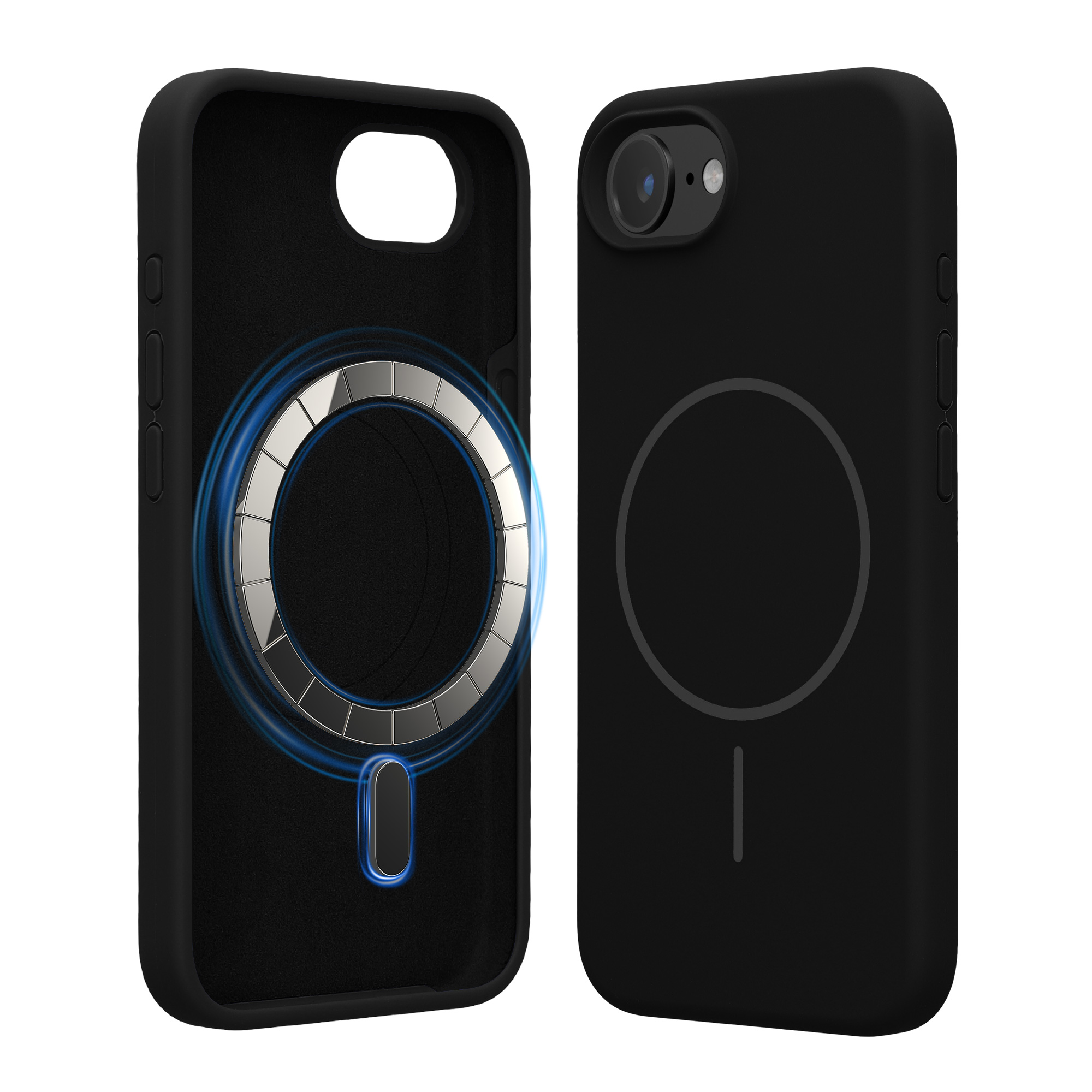 Silikonový kryt kwmobile pro Apple iPhone 17e / iPhone 16e - černá