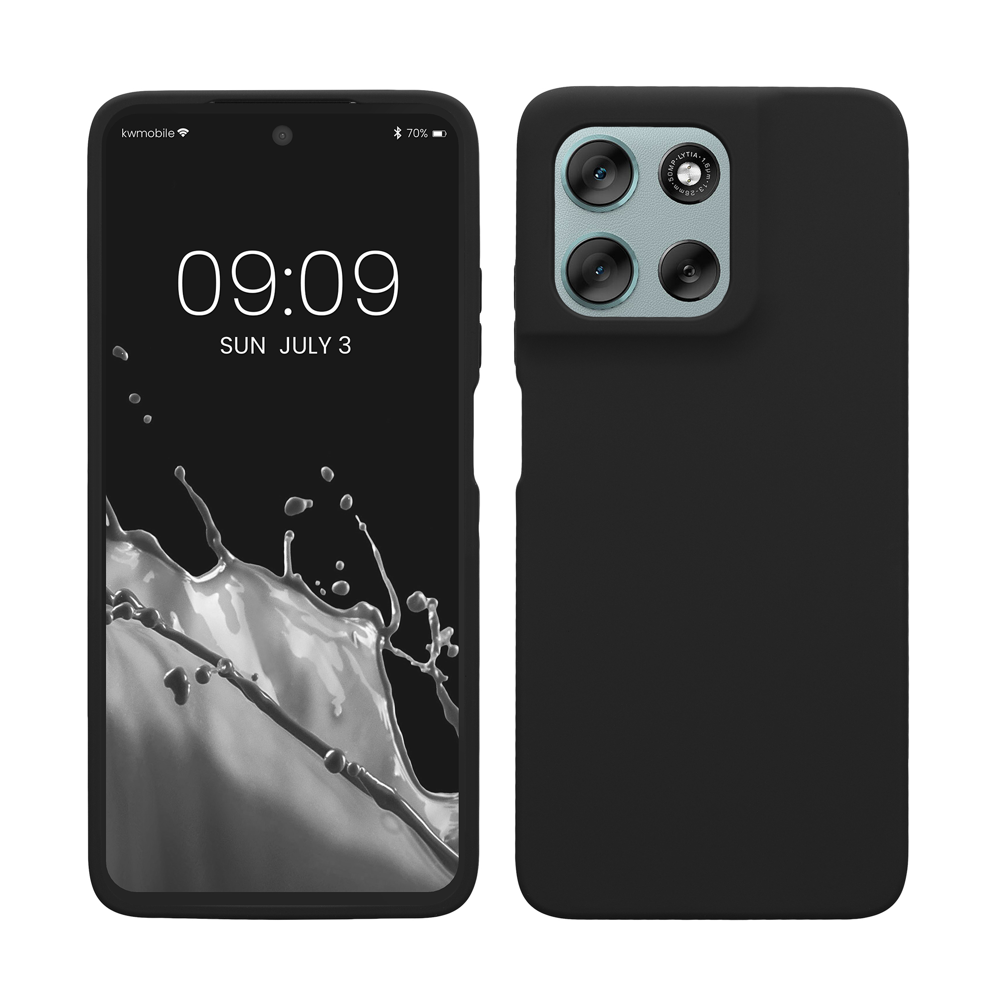 Silikonový kryt kwmobile pro Motorola Moto G56 5G - Černá