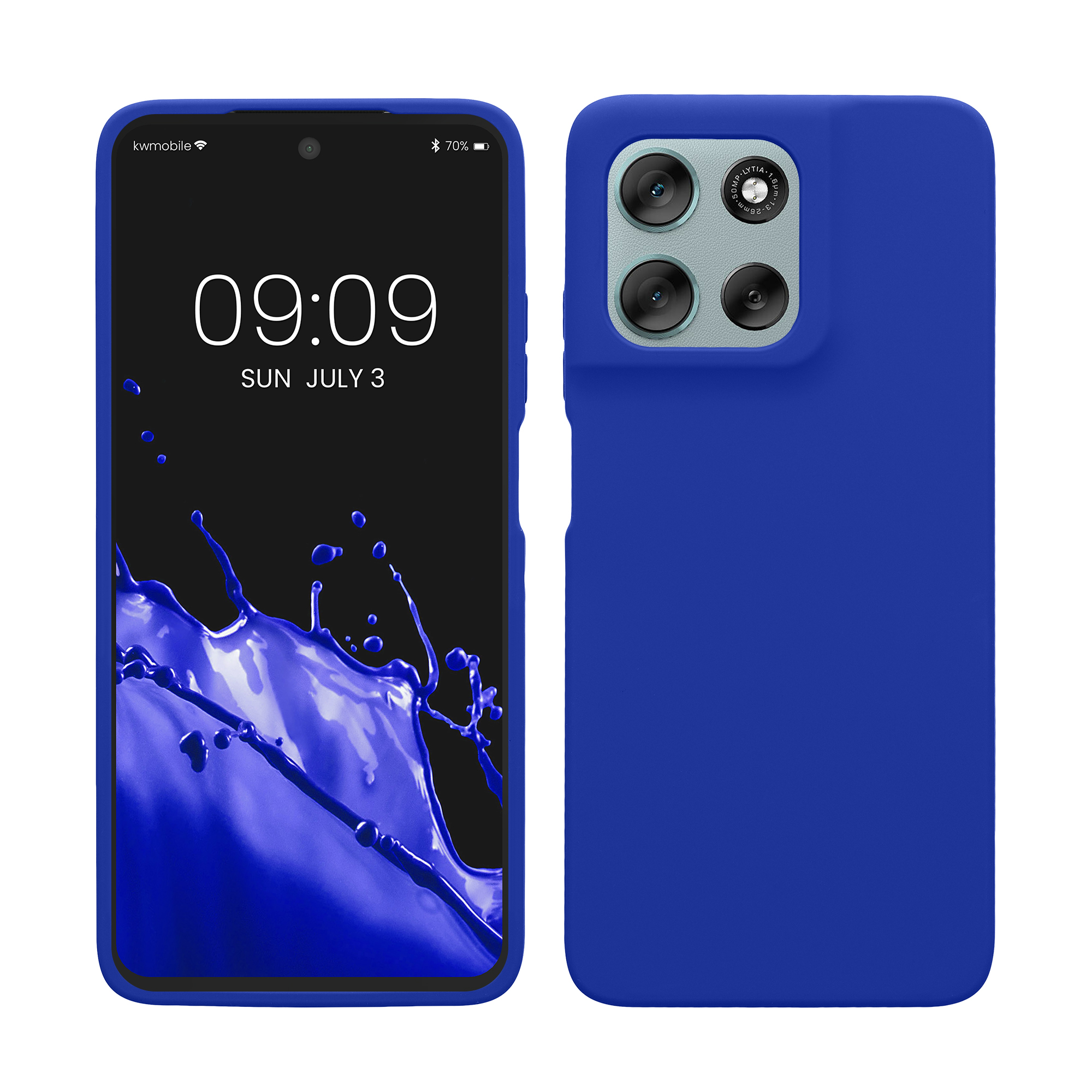 Silikonový kryt kwmobile pro Motorola Moto G56 5G - Baltská modrá