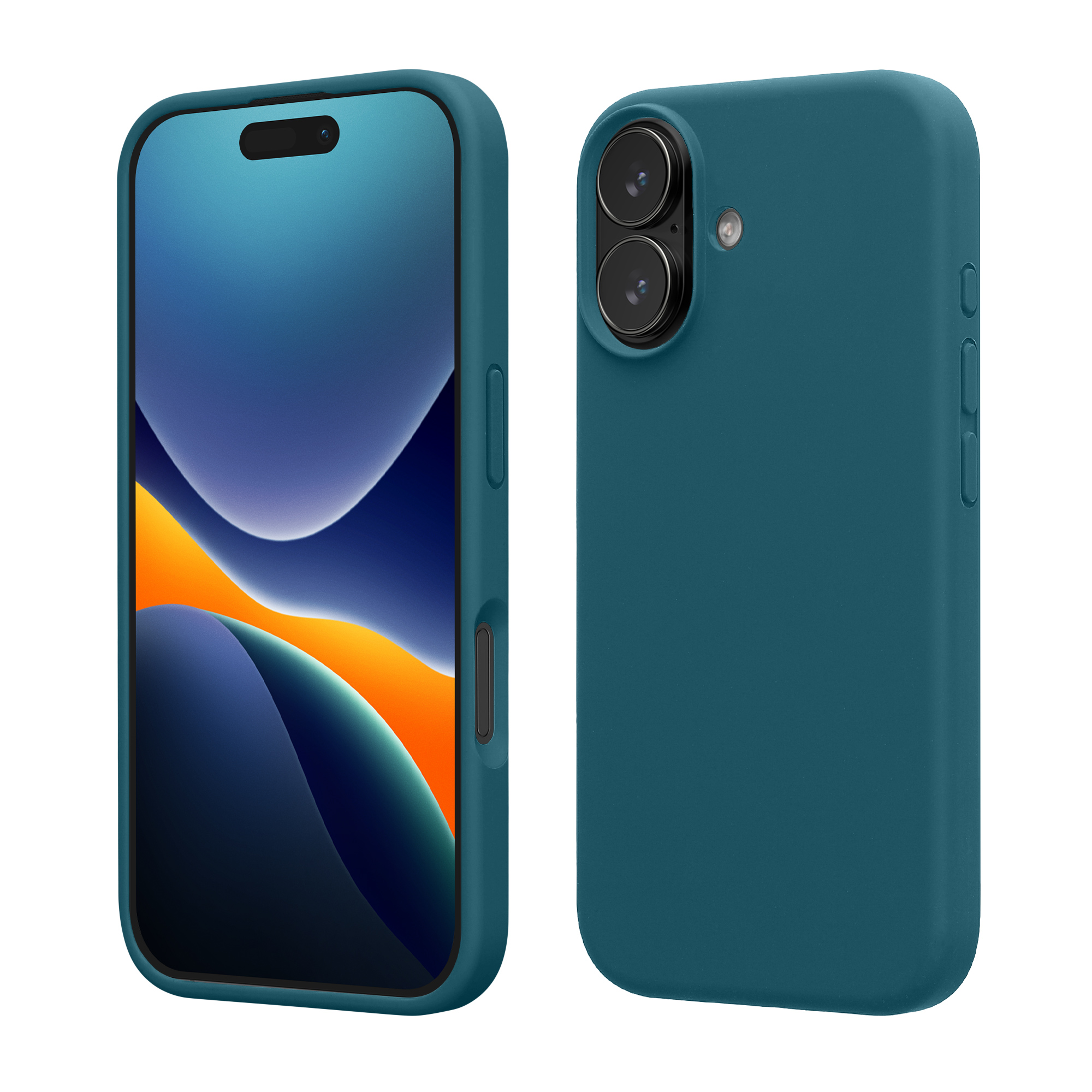 Silikonový kryt Kwmobile pro iPhone 17 - petrolejová matná