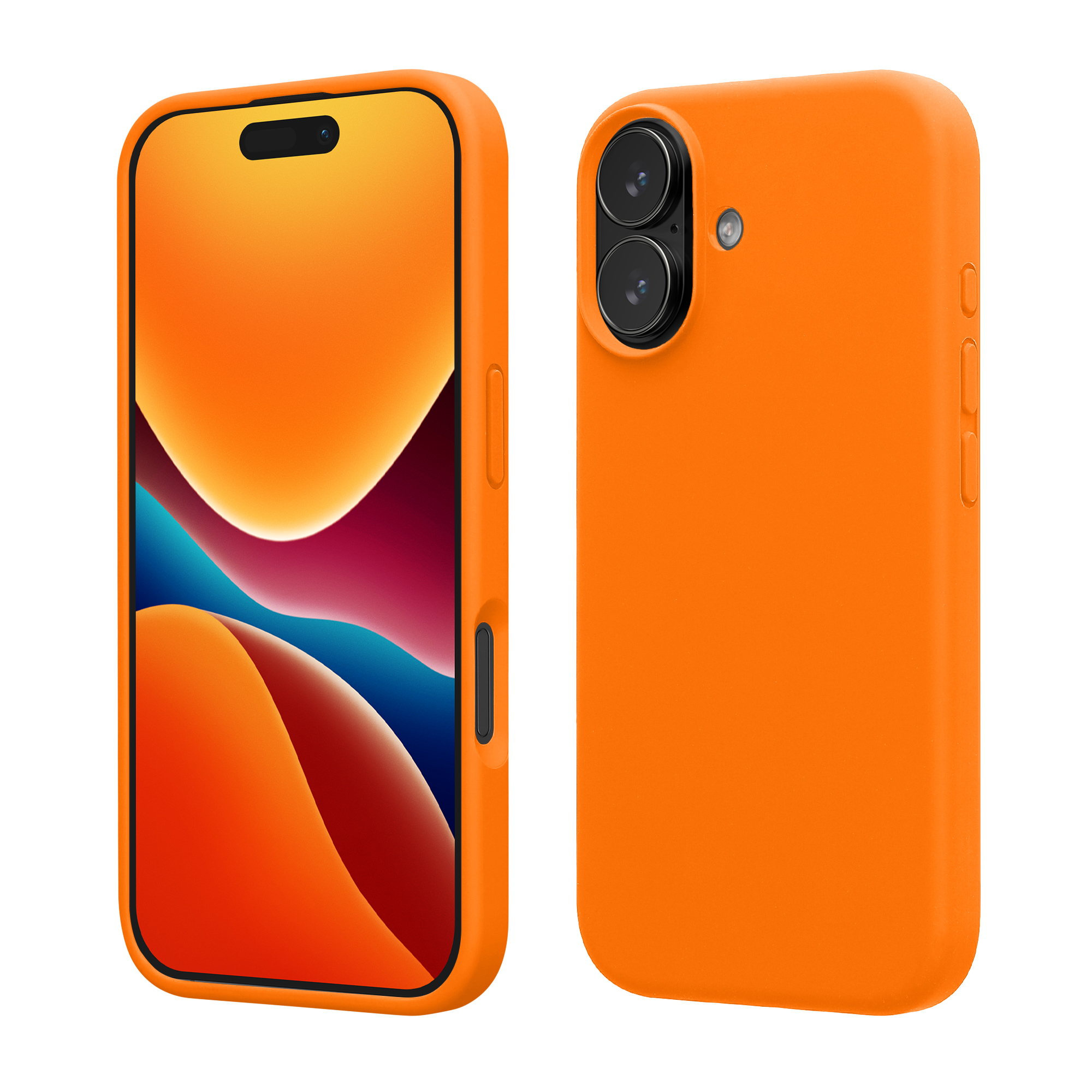 Silikonový kryt Kwmobile pro iPhone 17 - fruity orange