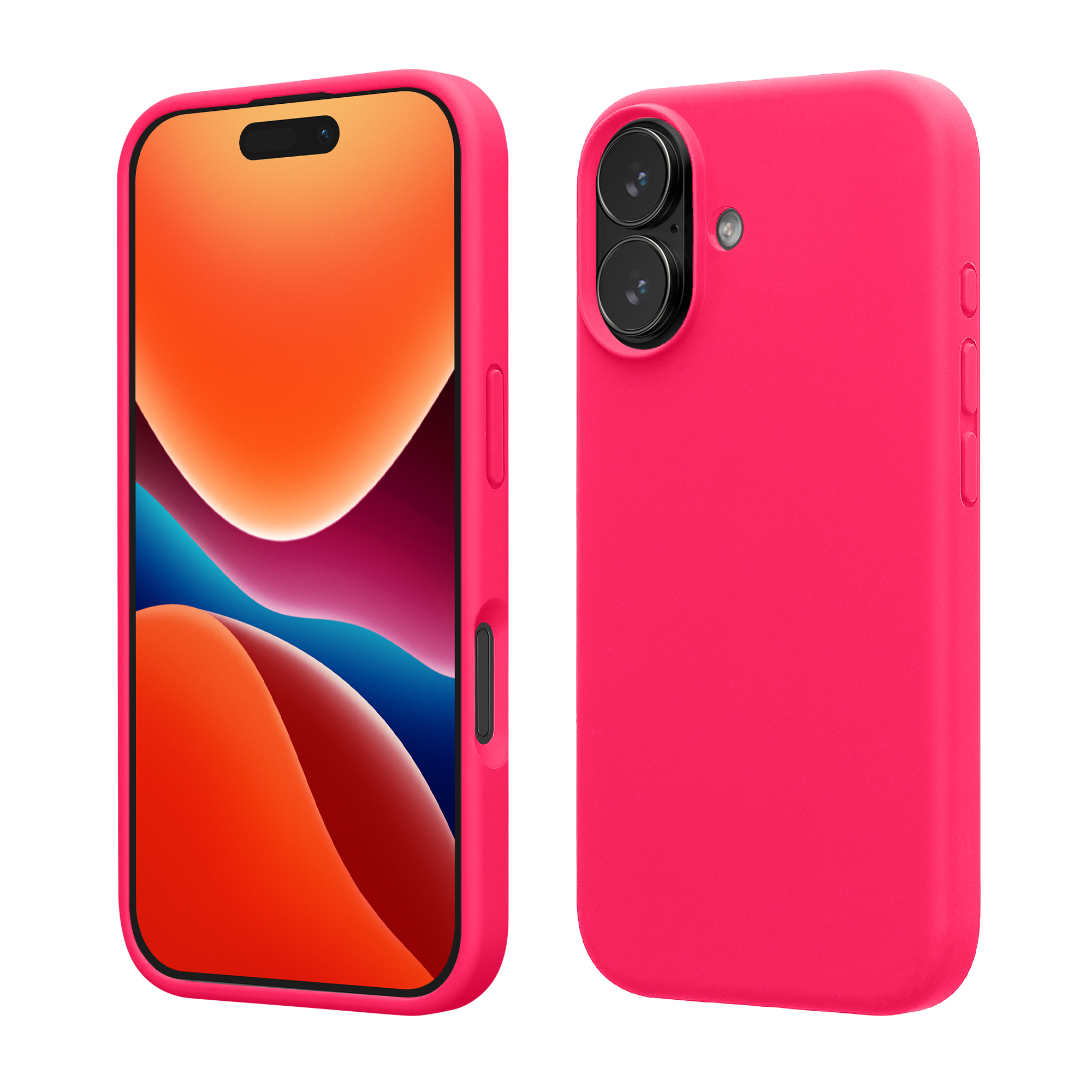 Pouzdro pro Apple iPhone 17 kwmobile silikonové - neonově růžová