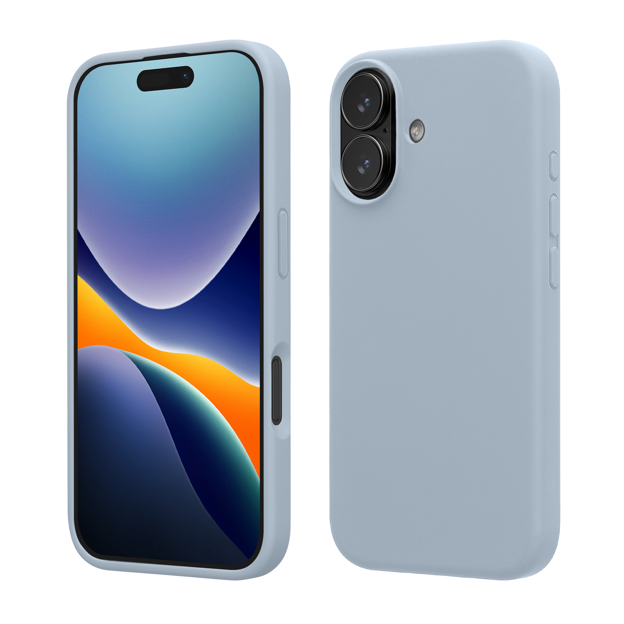 Silikonový kryt Kwmobile pro iPhone 17 - světle modrá matná