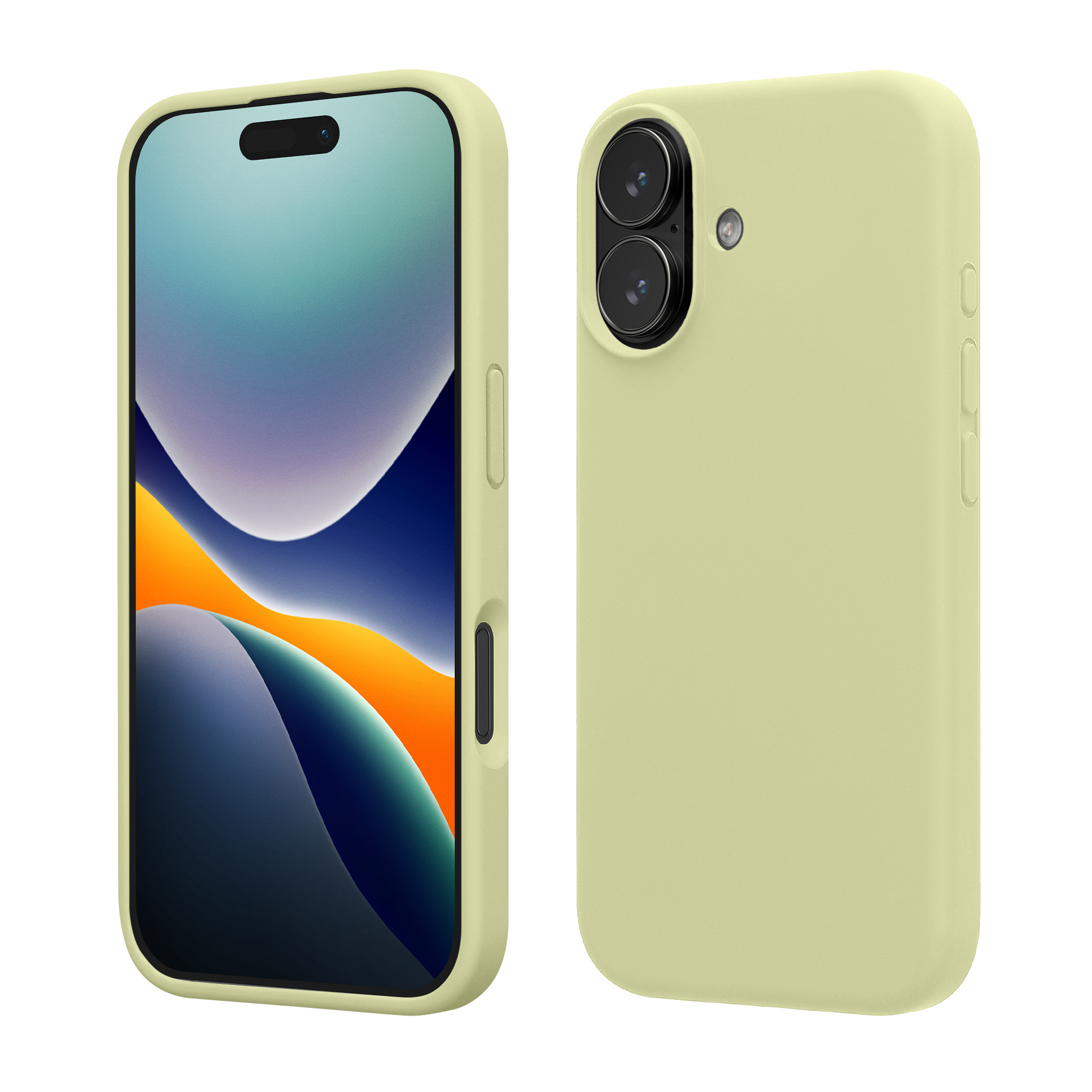 Silikonový kryt Kwmobile pro iPhone 17 - pistáciově zelená