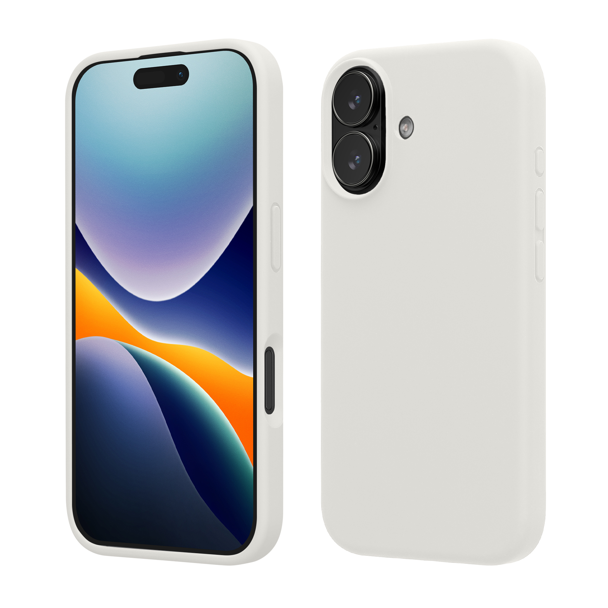 TPU silikonový kryt pro Apple iPhone 17, měkký povrch kwmobile ‑ bílá