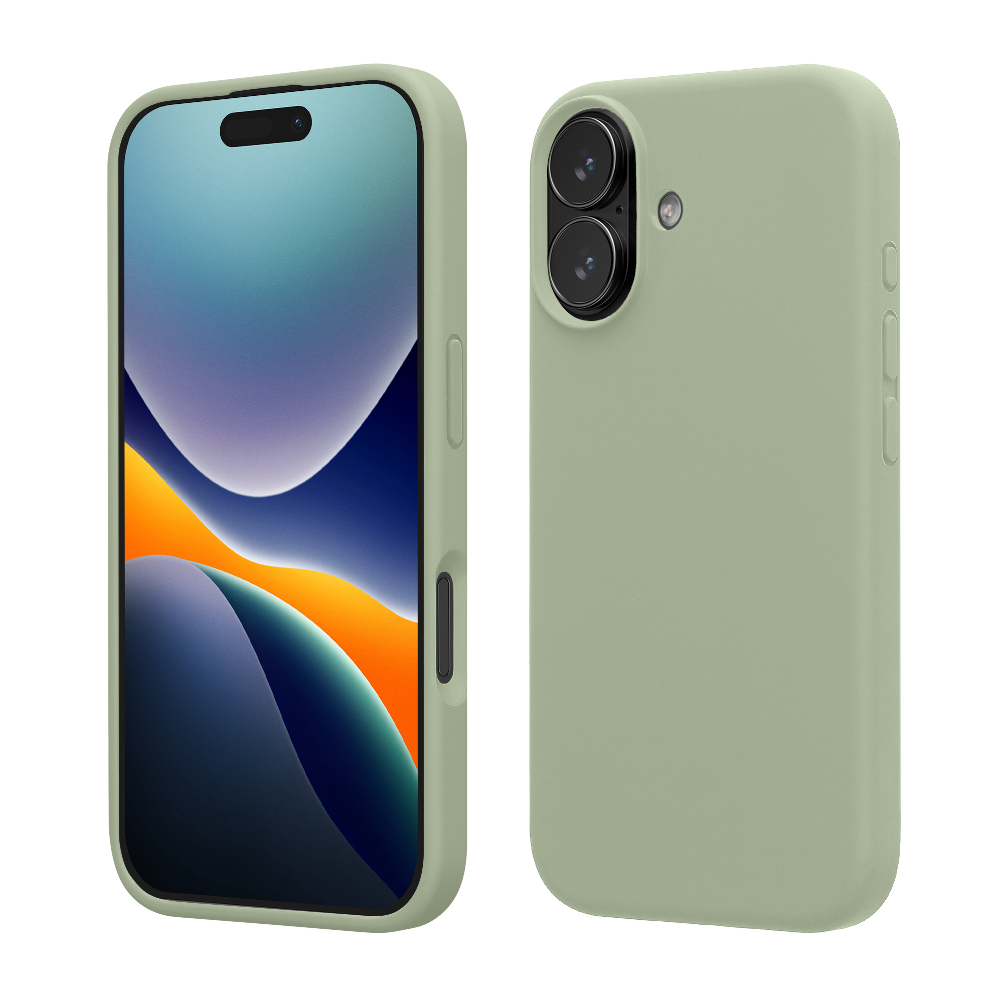 Pouzdro pro Apple iPhone 17 kwmobile silikonové - šedozelená