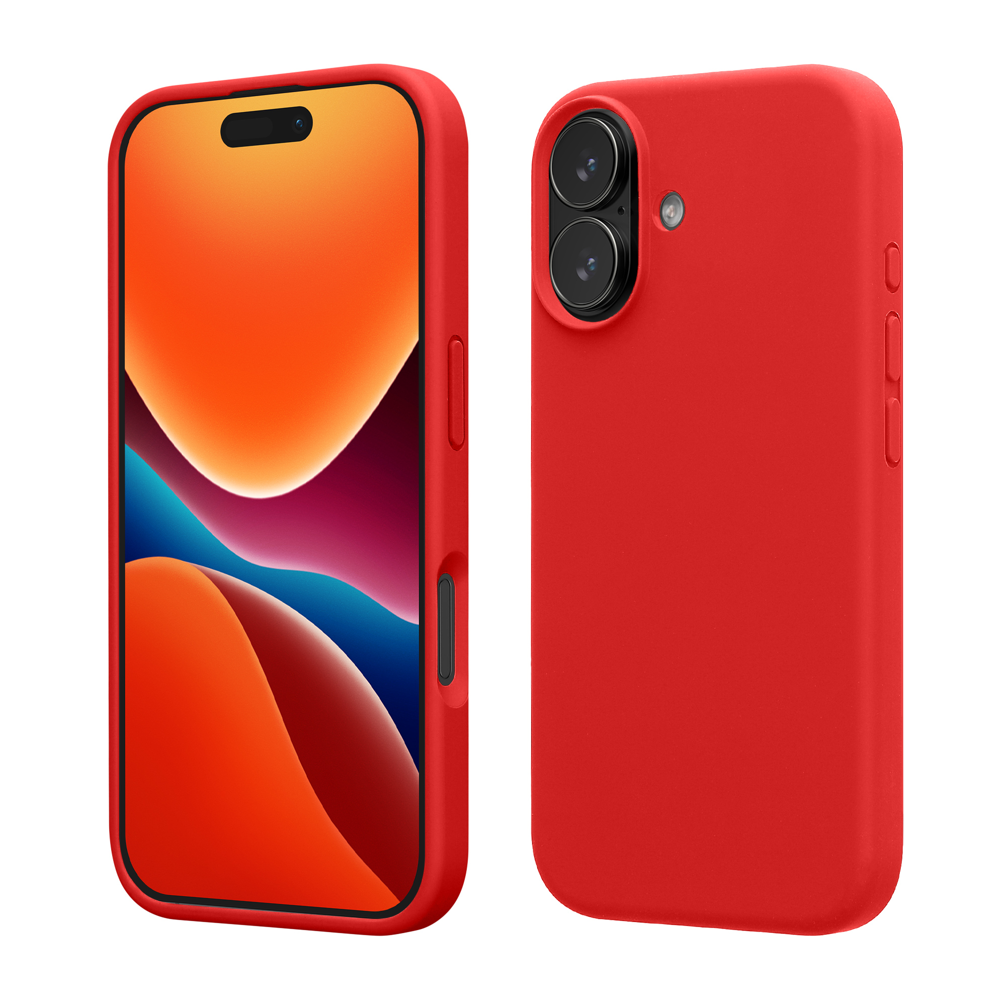 Pouzdro pro Apple iPhone 17 kwmobile silikonové - klasická červená