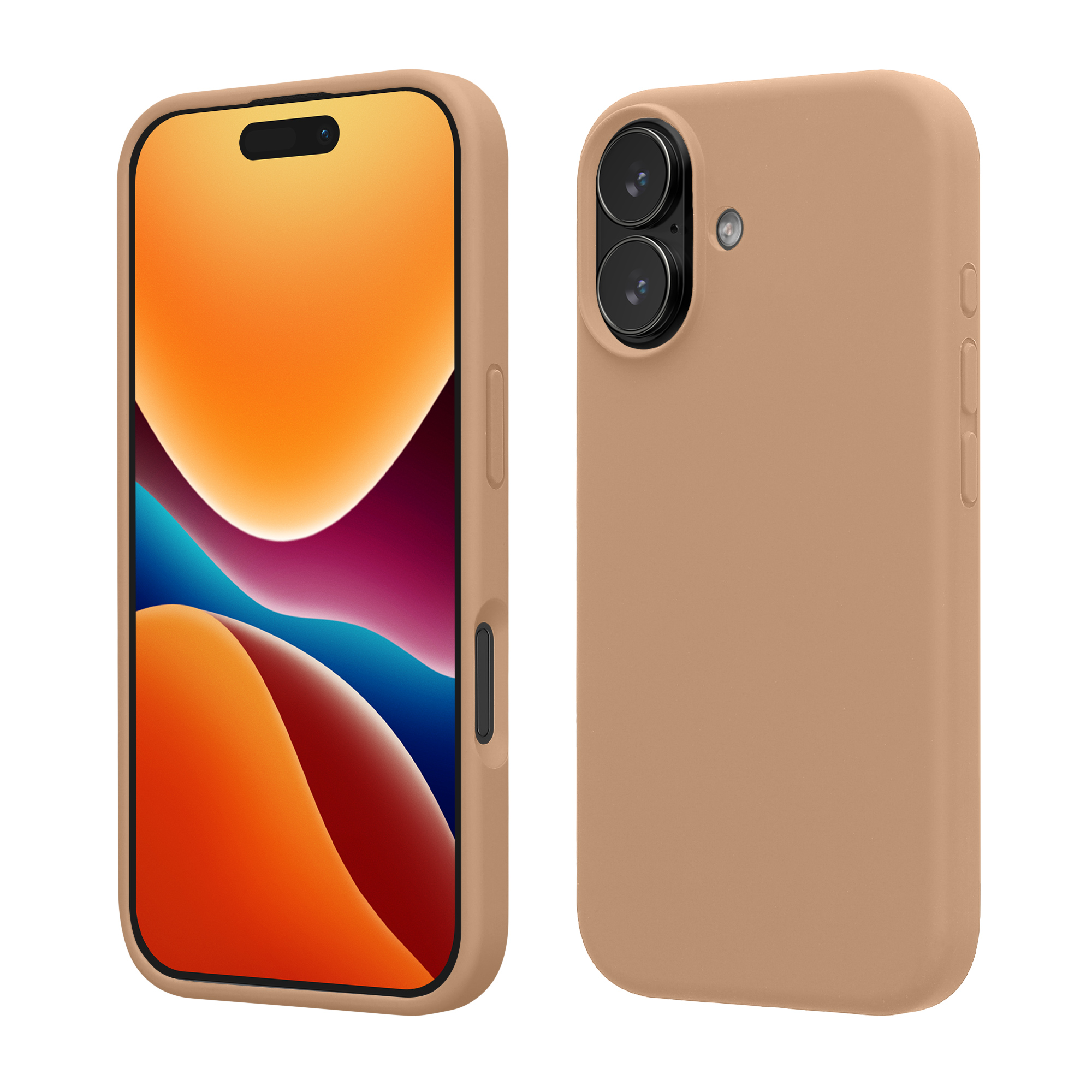 Pouzdro pro Apple iPhone 17 kwmobile silikonové - kapučínová