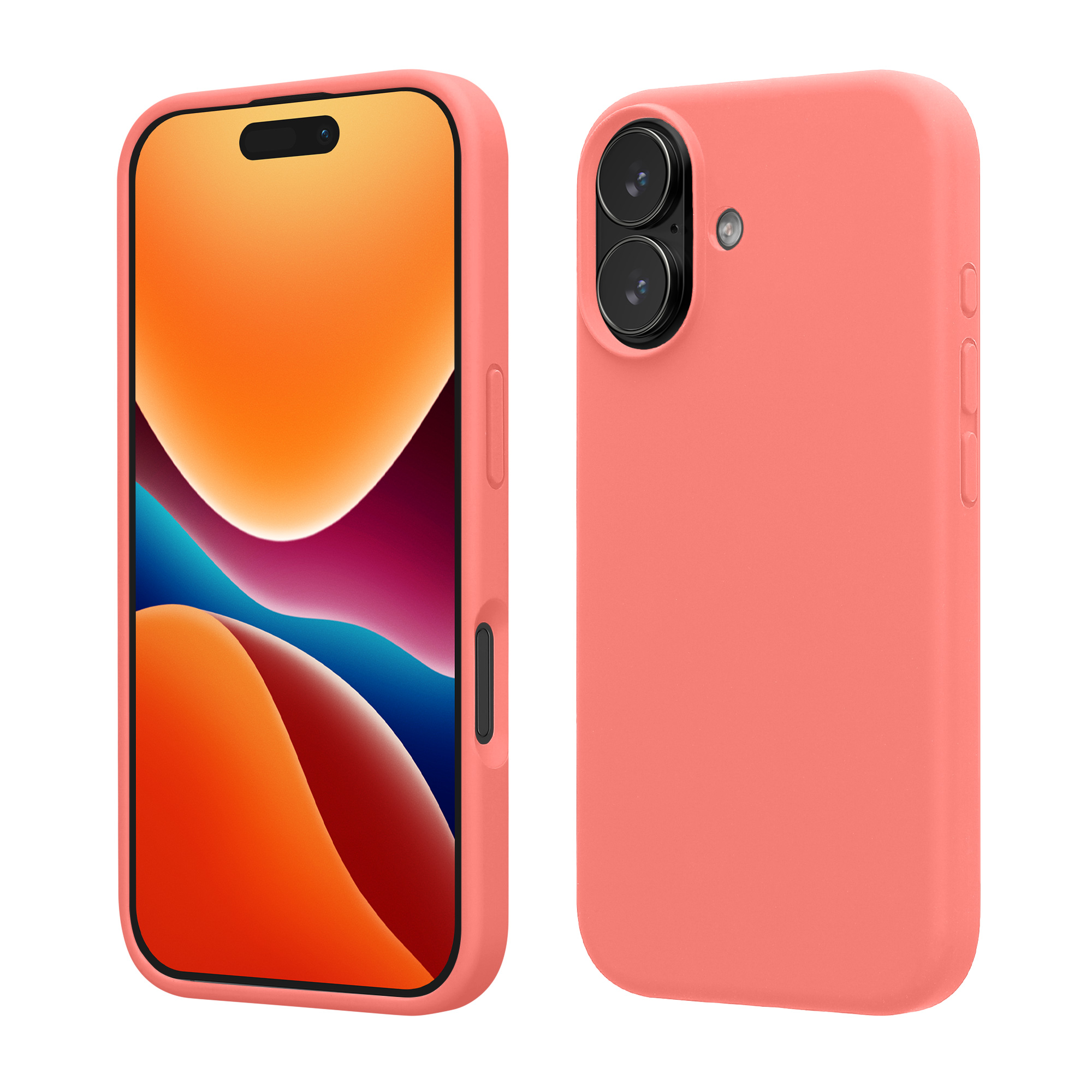 Pouzdro pro Apple iPhone 17 kwmobile silikonové - pastelová korálová