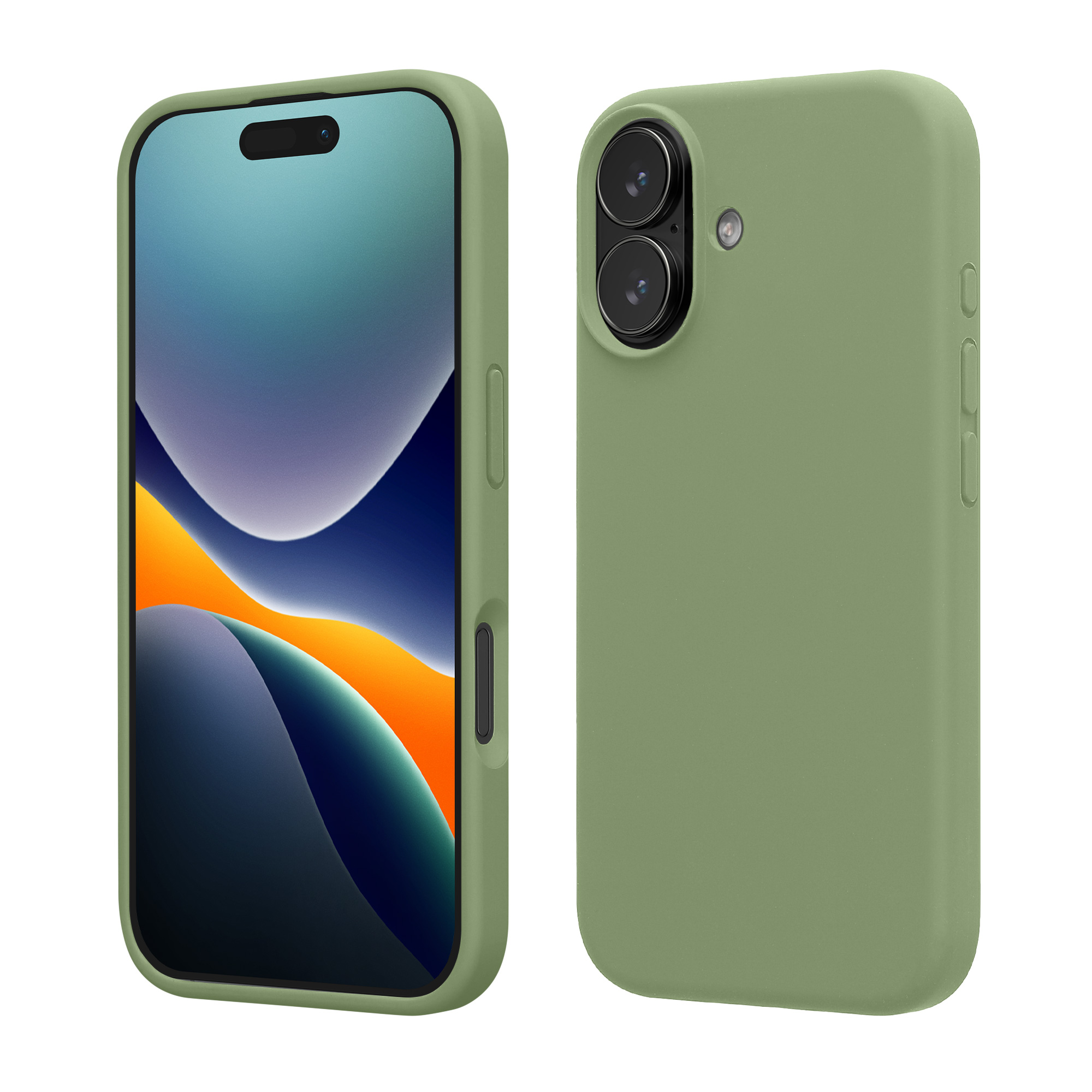Pouzdro pro Apple iPhone 17 kwmobile silikonové - měkký mechově zelená