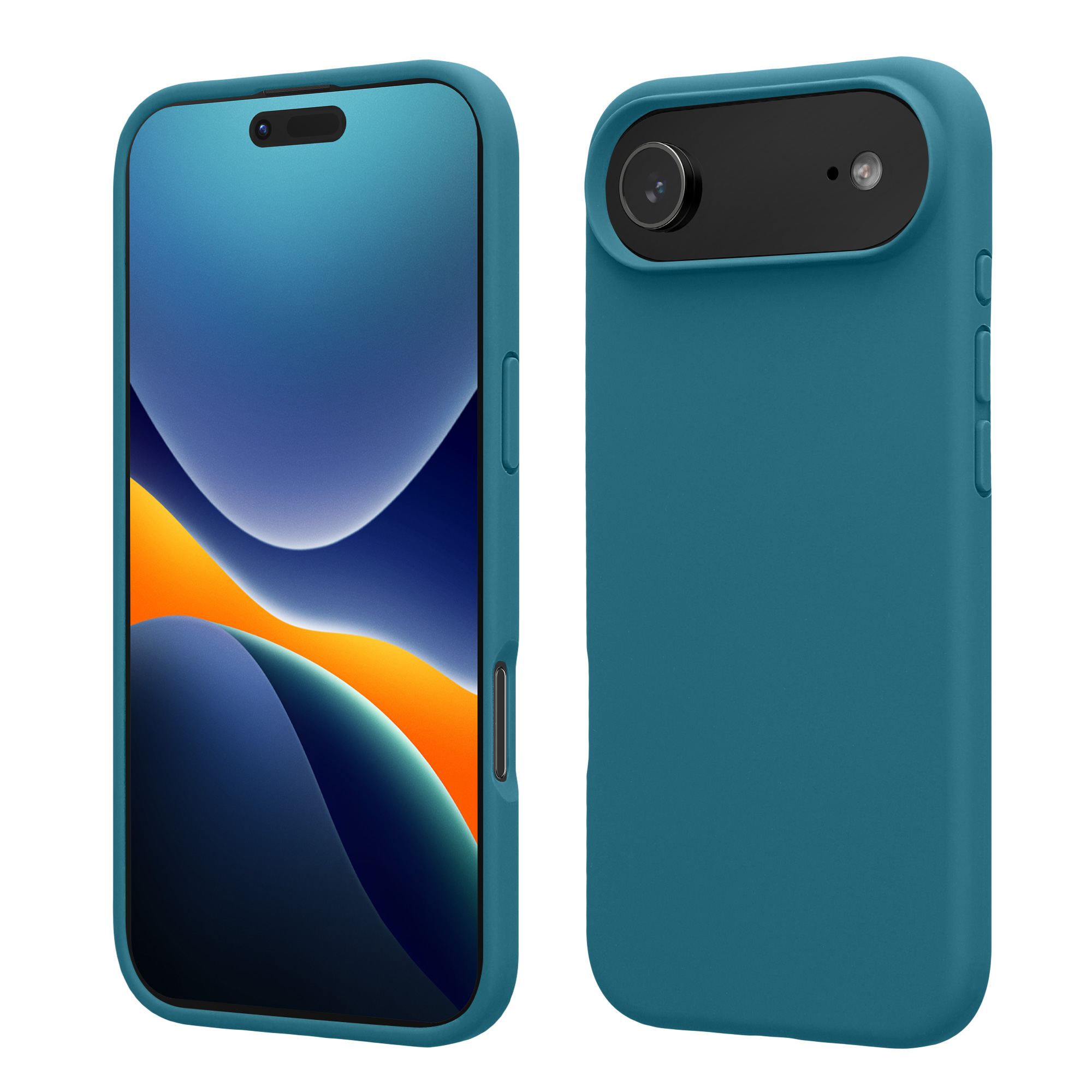 kwmobile TPU silikonový kryt pro Apple iPhone Air, měkký povrch, matně petrolejová
