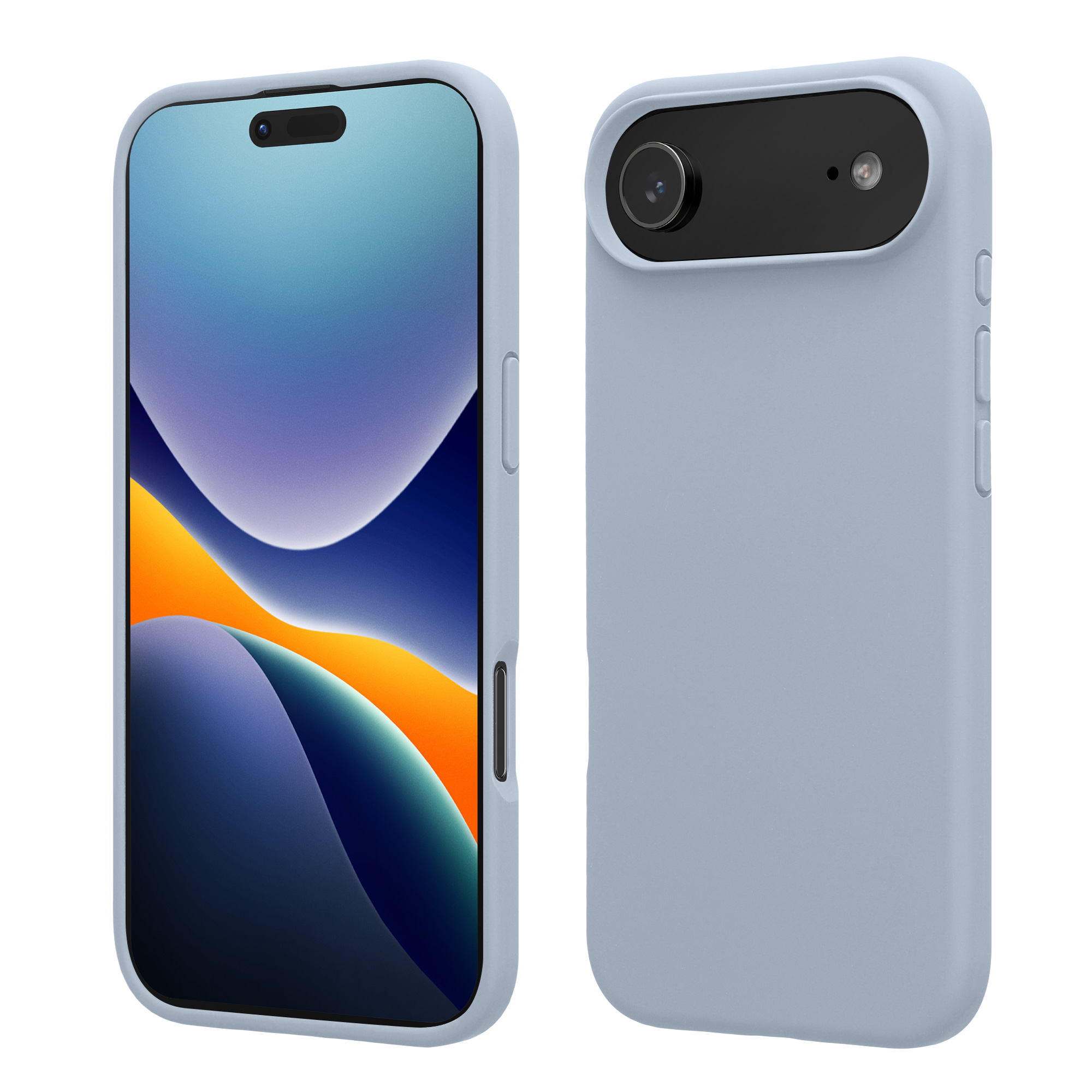 kwmobile TPU silikonový kryt pro Apple iPhone Air, měkký povrch, matně světle modrá