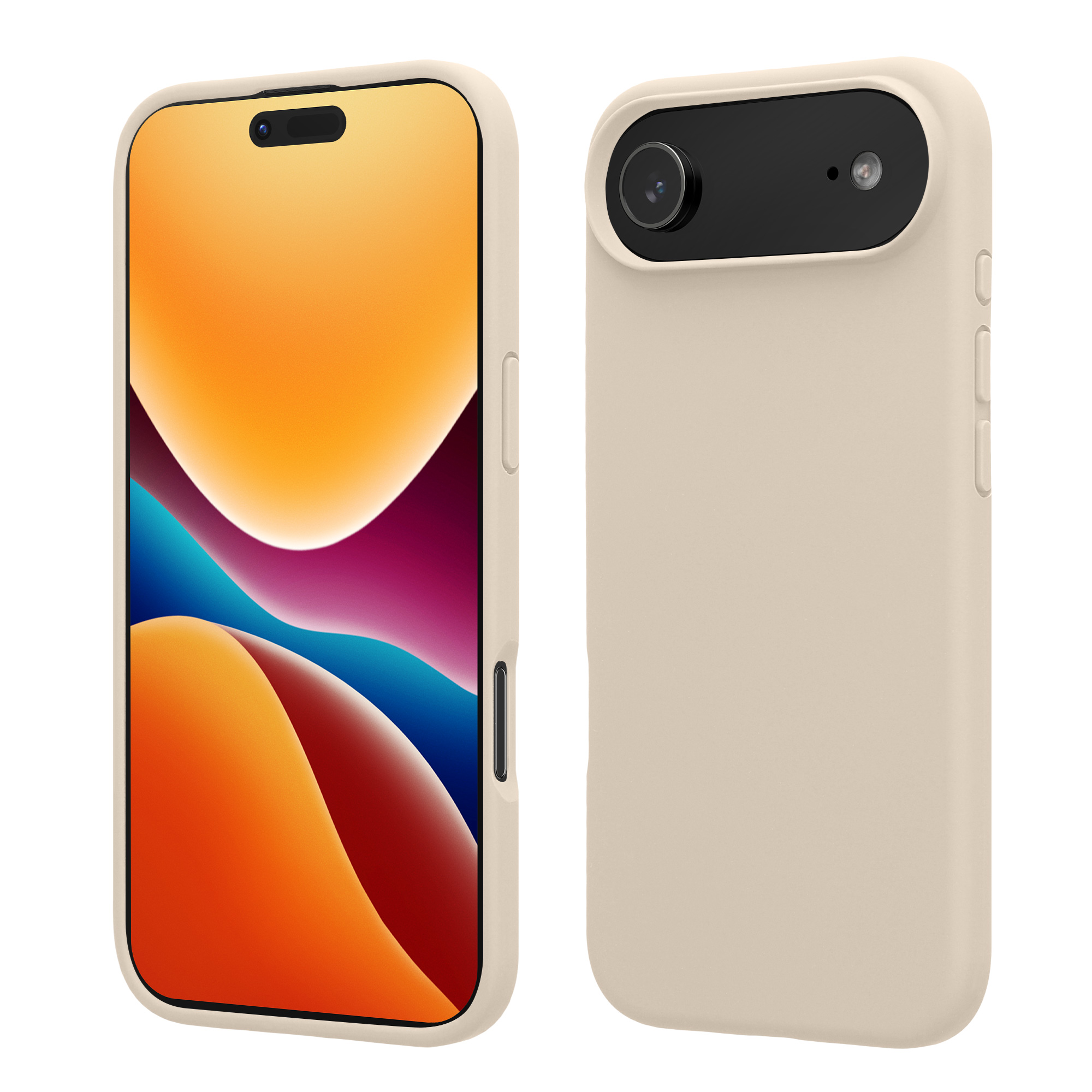 kwmobile TPU silikonový kryt pro Apple iPhone Air, měkký povrch, krémová