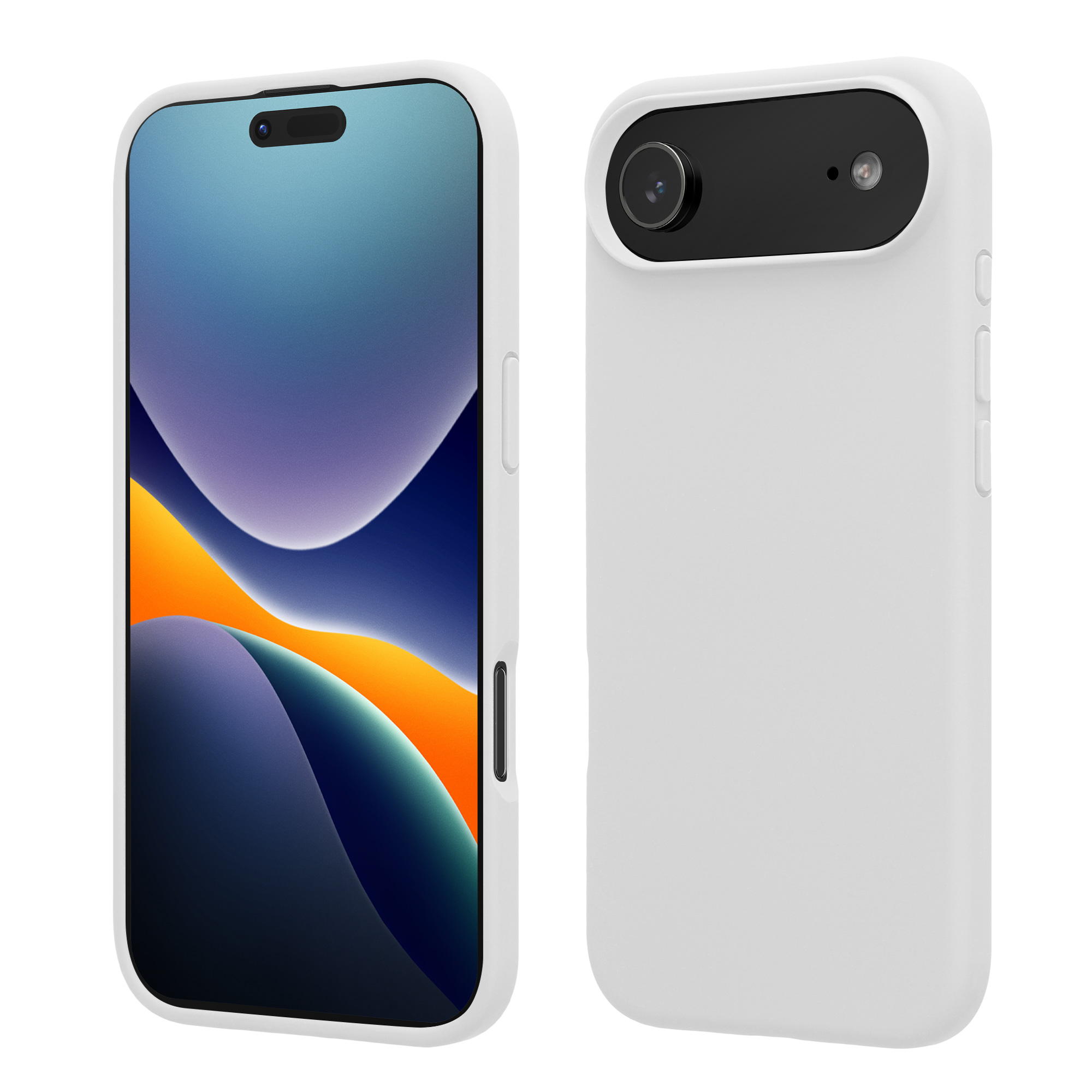 kwmobile TPU silikonový kryt pro Apple iPhone Air, měkký povrch, bílá