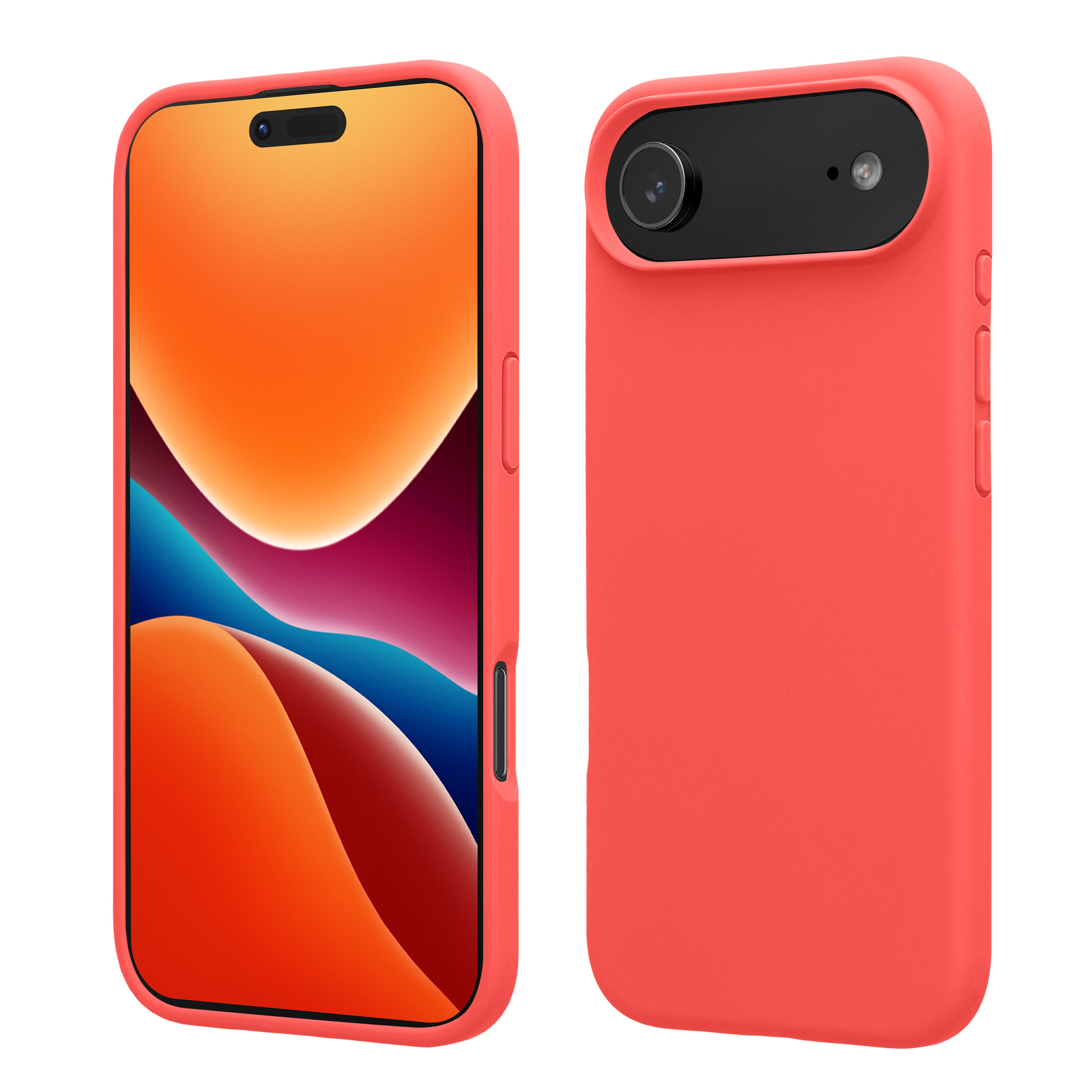 Pouzdro pro Apple iPhone Air kwmobile silikonové - neonově korálová