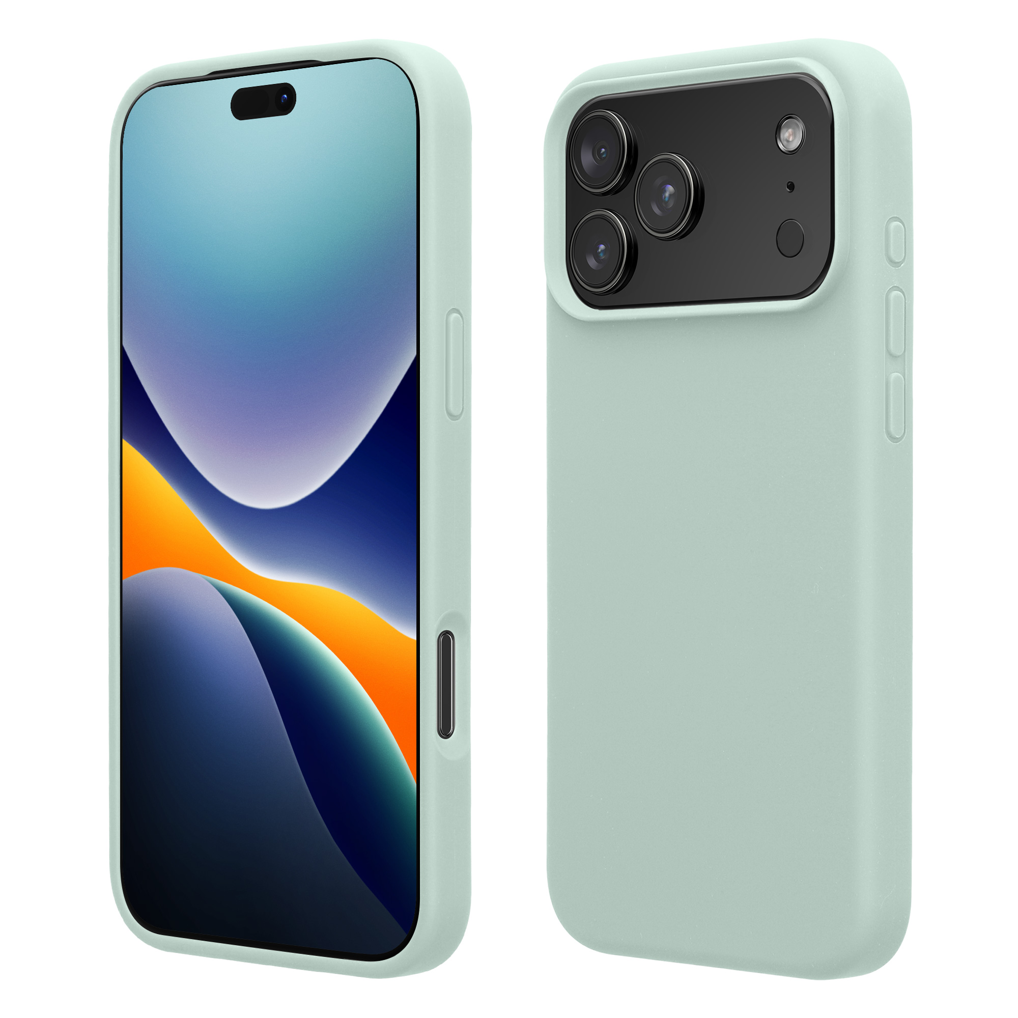 Silikonový kryt Kwmobile pro iPhone 17 Pro - mátová