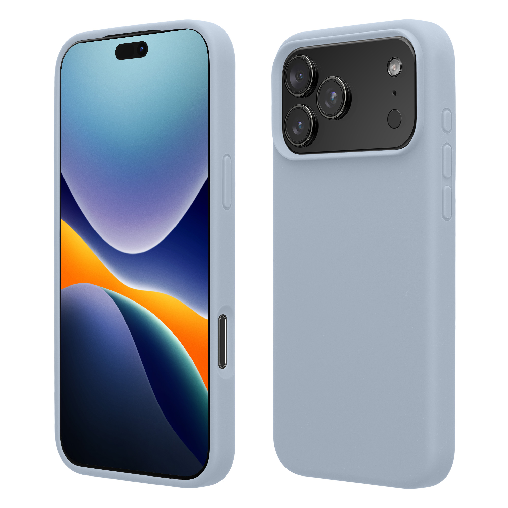Silikonový kryt Kwmobile pro iPhone 17 Pro - světle modrá matná