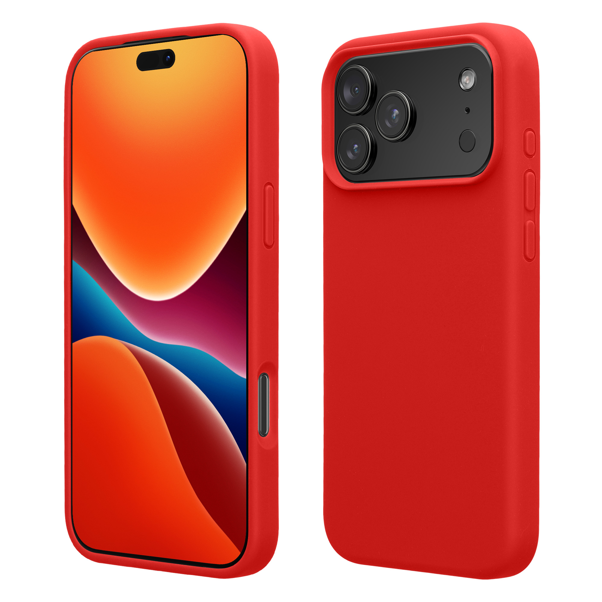 Pouzdro pro Apple iPhone 18 Pro / iPhone 17 Pro kwmobile silikonové - klasická červená