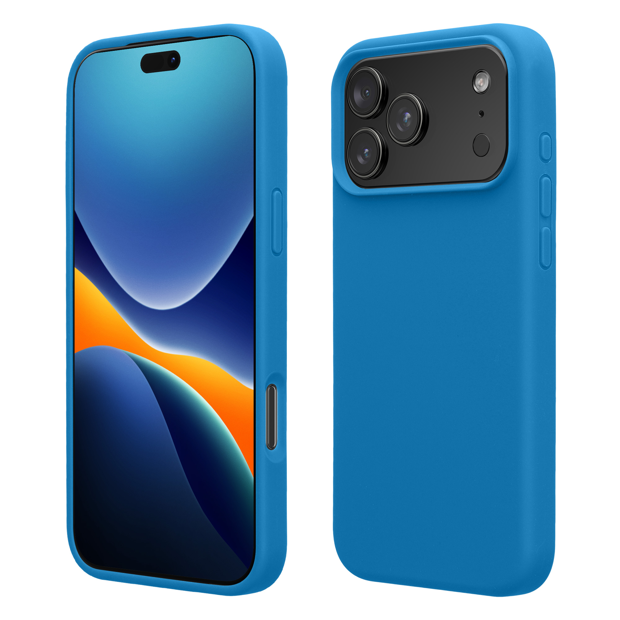 Pouzdro pro Apple iPhone 18 Pro / iPhone 17 Pro kwmobile silikonové - modrý korál