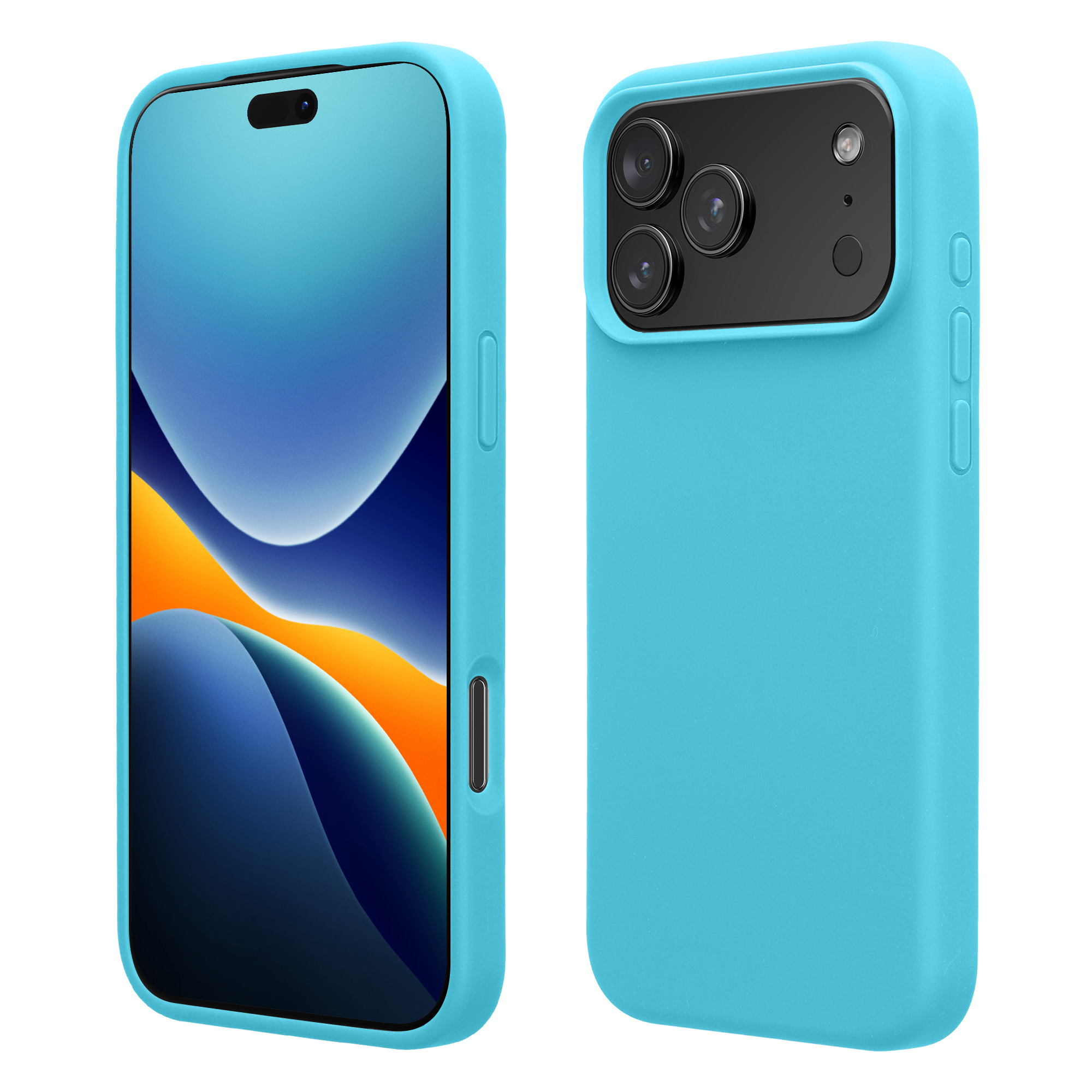 Pouzdro pro Apple iPhone 18 Pro / iPhone 17 Pro kwmobile silikonové - oceánská modrá