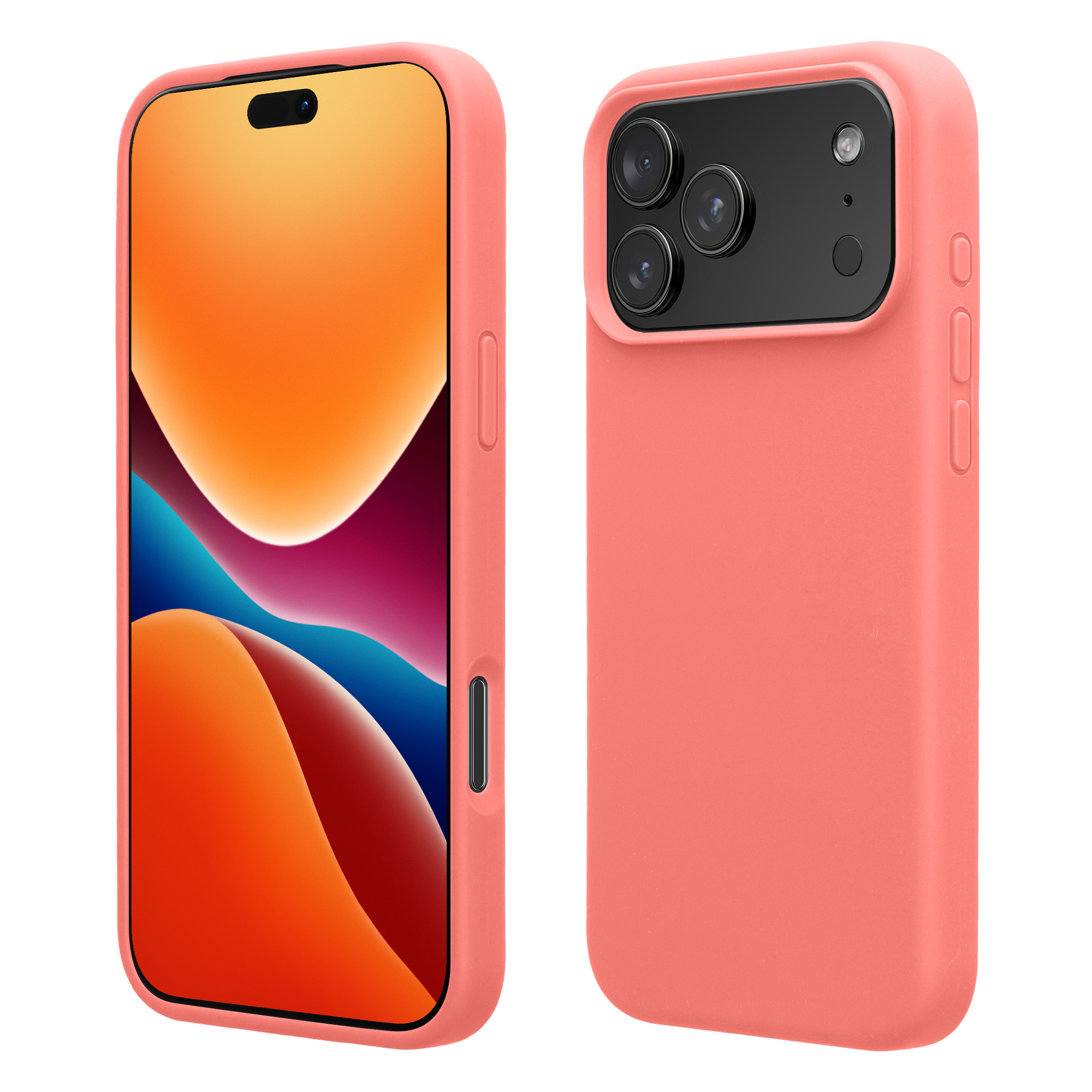 Kryt na mobil Apple iPhone 18 Pro / 17 Pro - kwmobile, pastelově korálový