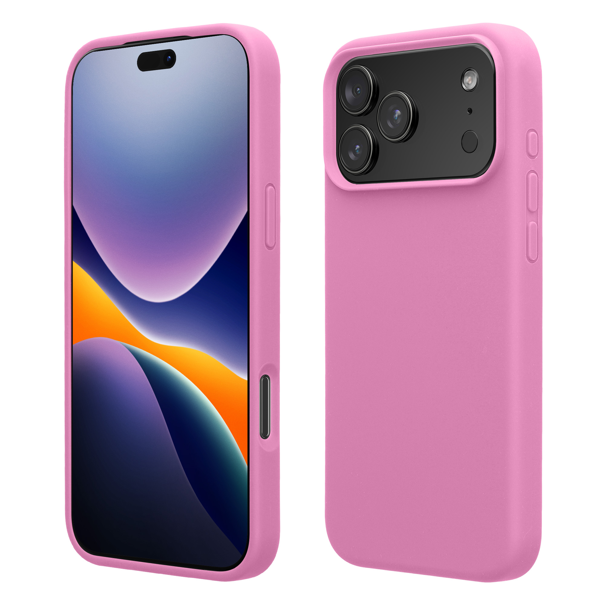 Pouzdro pro Apple iPhone 18 Pro / iPhone 17 Pro kwmobile silikonové - růžová levandulová