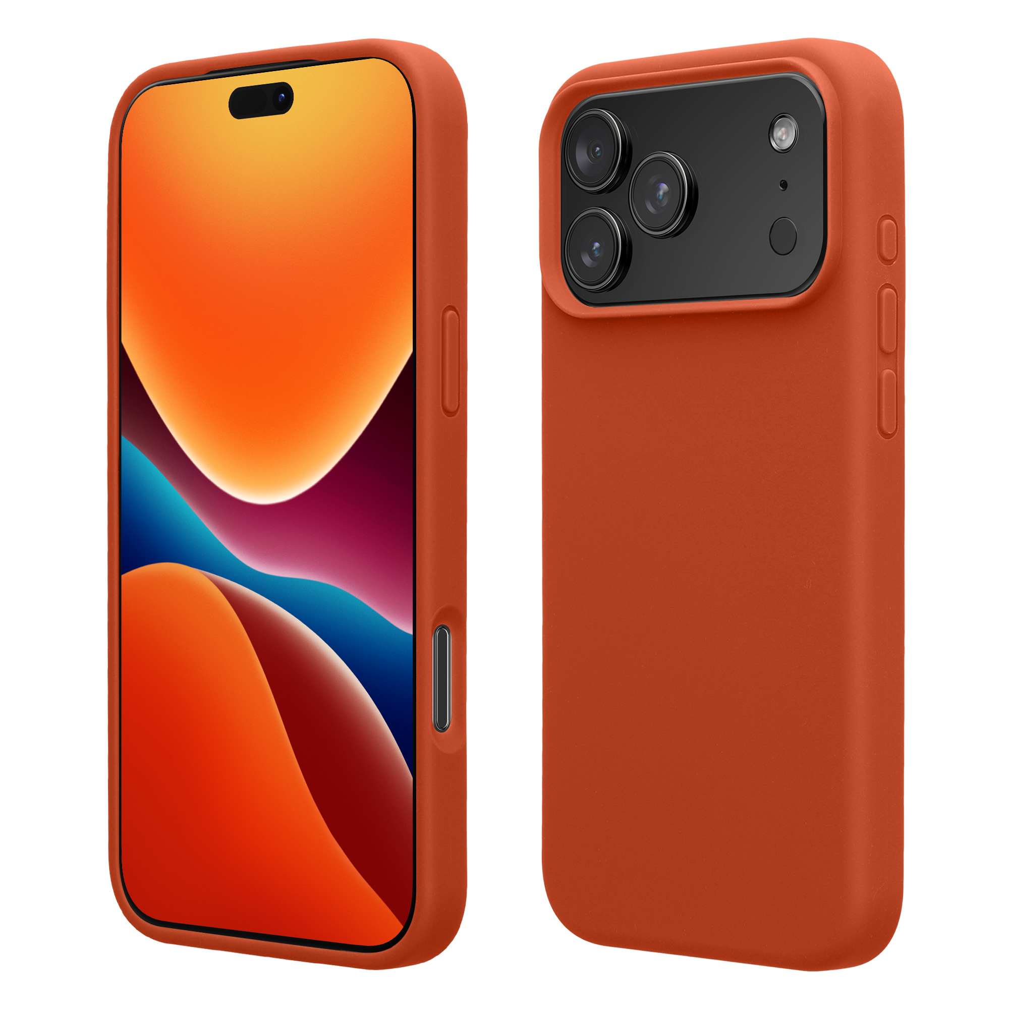 Pouzdro pro Apple iPhone 18 Pro / iPhone 17 Pro kwmobile silikonové - rezavá oranžová