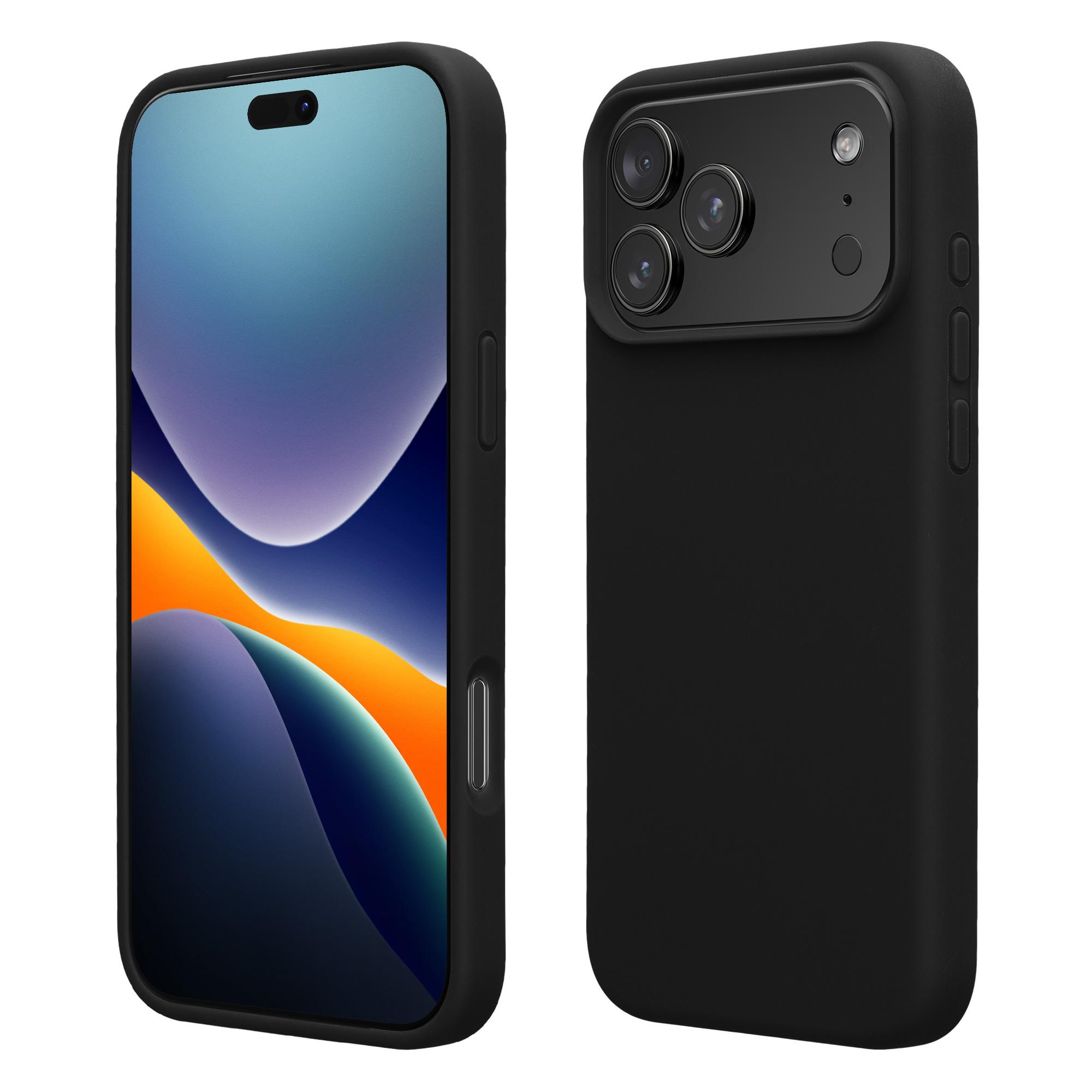 Silikonový kryt Kwmobile pro iPhone 17 Pro Max - černá
