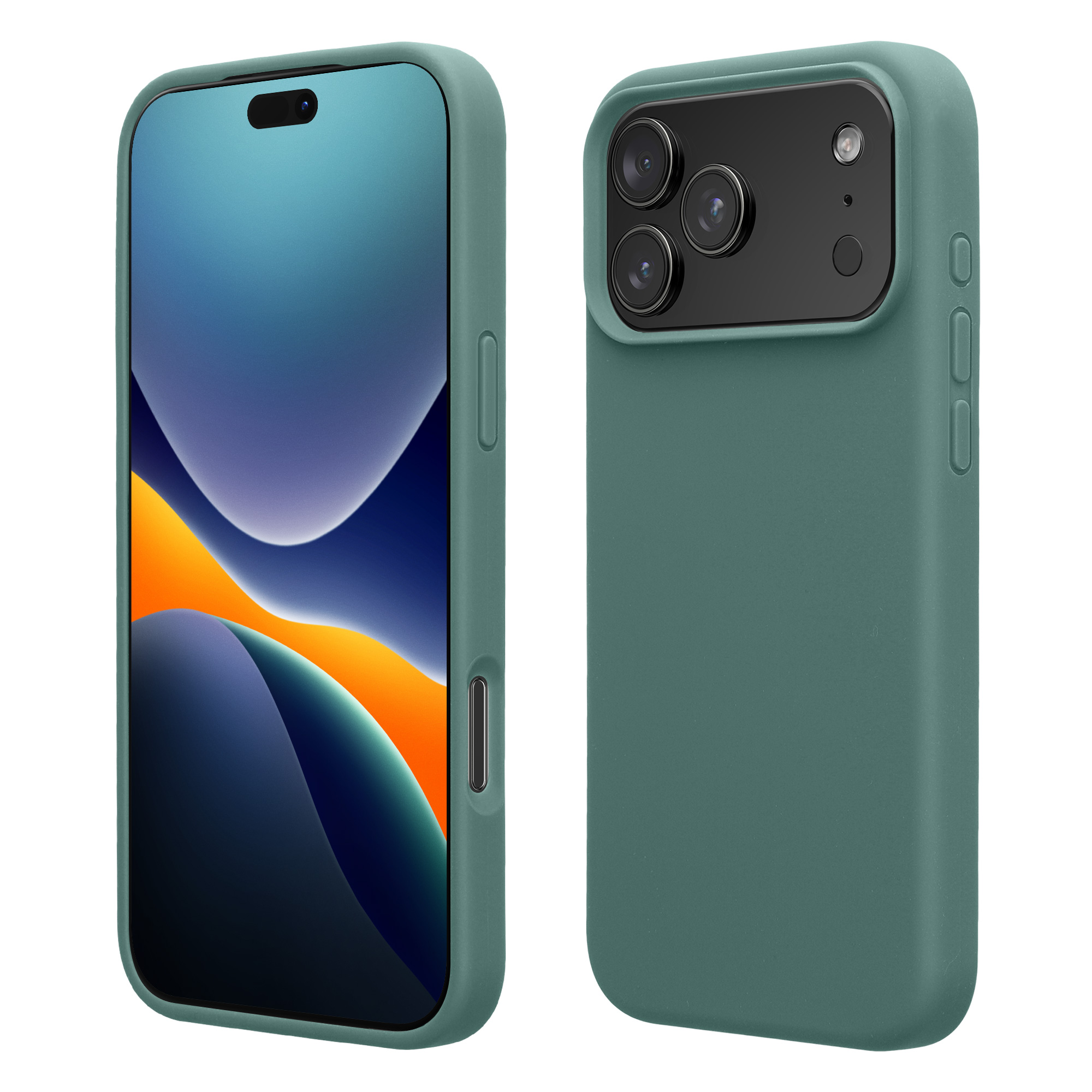 Pouzdro pro Apple iPhone 18 Pro Max / iPhone 17 Pro Max kwmobile silikonové - lesní zelená